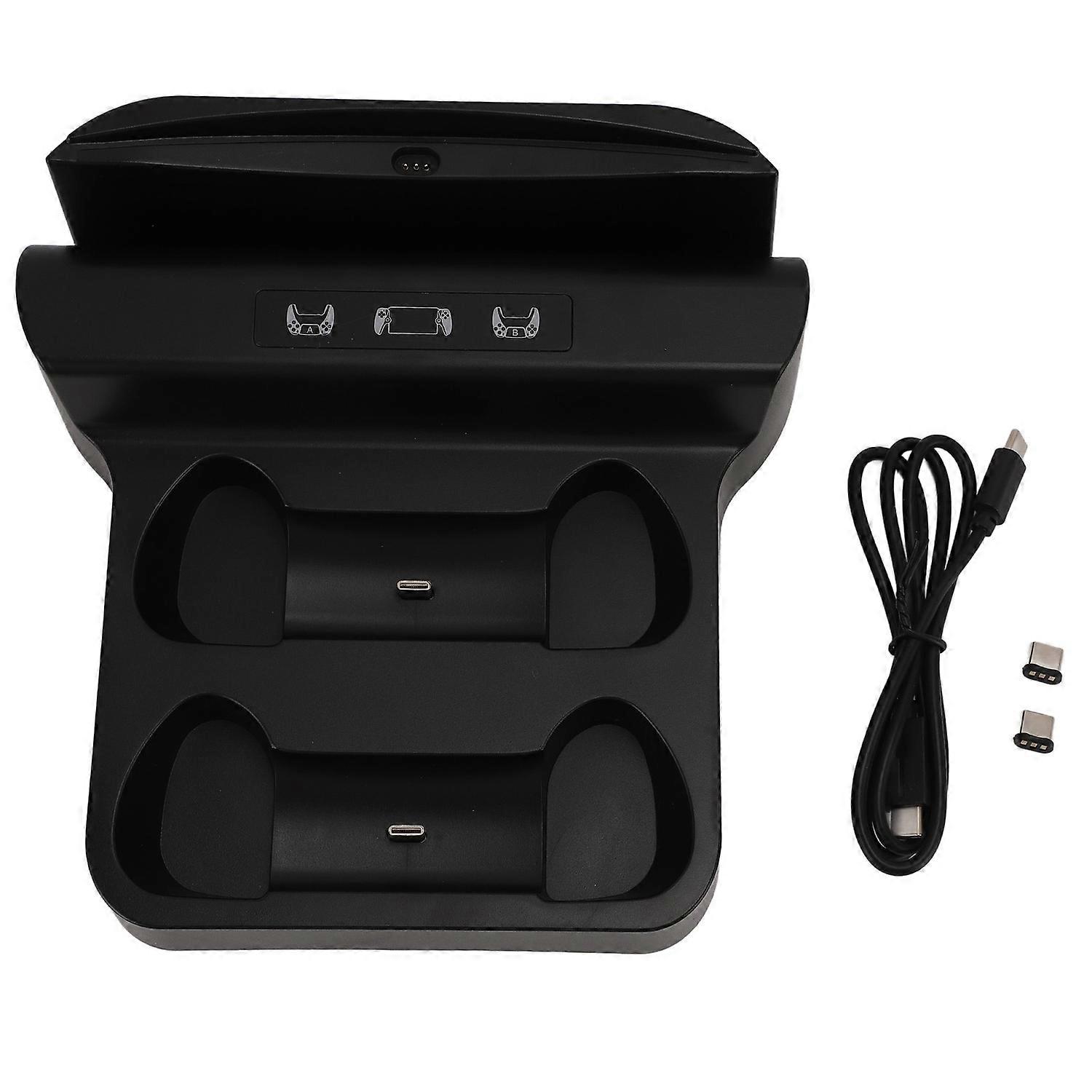 Charging Station for Portal Remote Player 3 in 1 Dual Controller Charger Dock Stand with Type C Adap