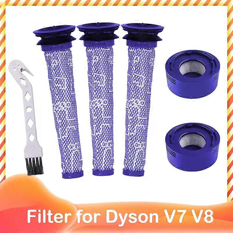 Pre-Filters HEPA  Replacements for Dyson V8 and V7 absolute Cordless Vacuum Cleaners Filter for Dyson 7 8