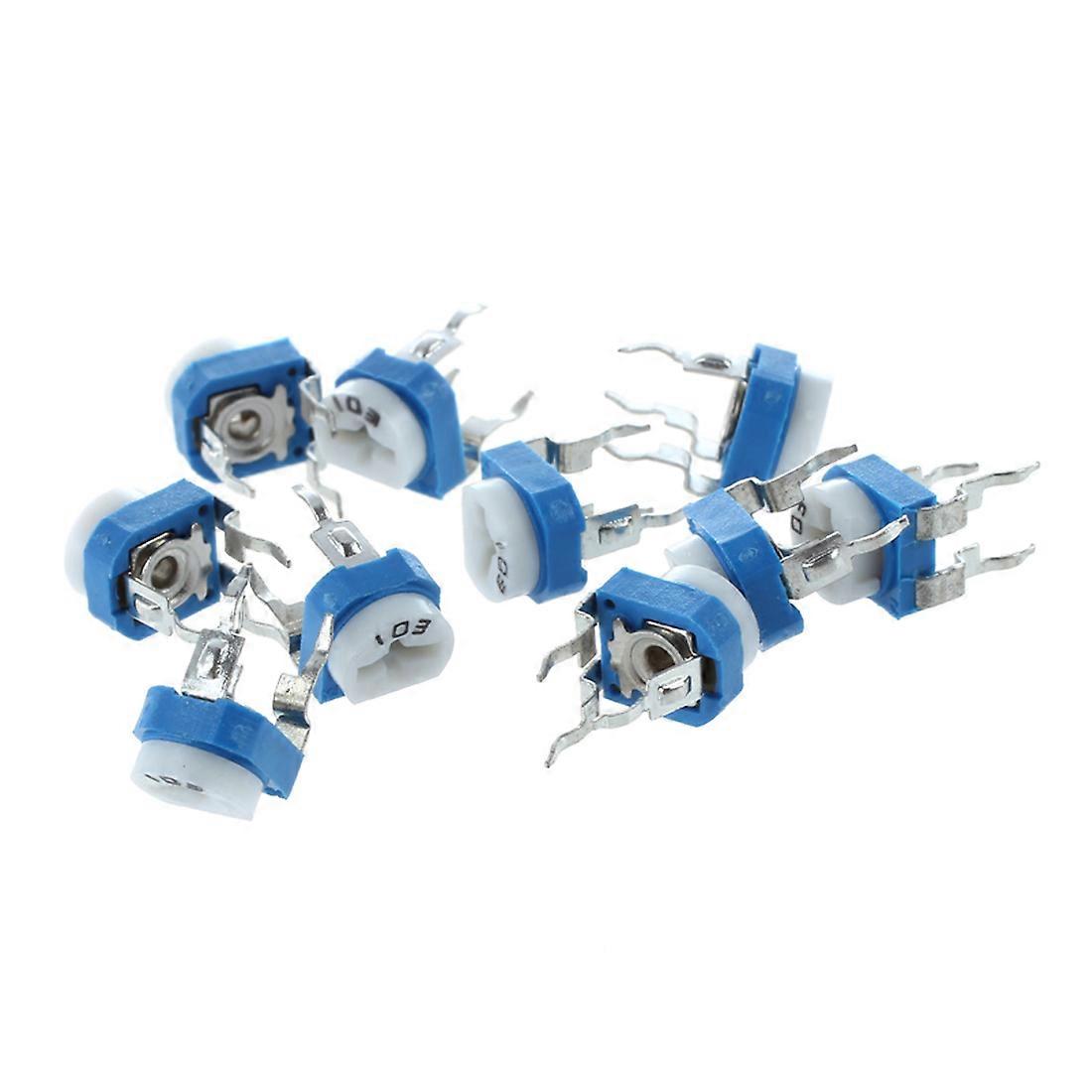 10 x potentiomètres horizontaux variables Cermet, 6 mm, 10 kohms, résistance ajustable, Royaume-Uni