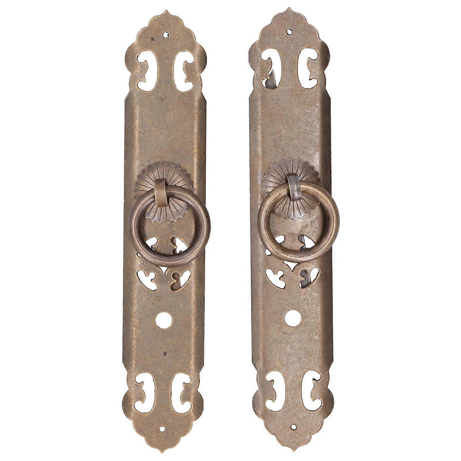 Chinese Style Door Handle Retro Straight Bar Hollow Handle Drawer Cupboard Hardware Fittings