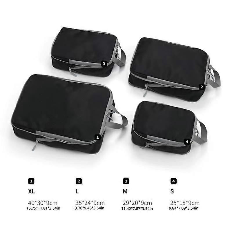 Travel Compression Storage Bag Set of 4, Space-Saving Packing Solutions for Travel and Organizing, Durable and Lightweight Travel Accessorie