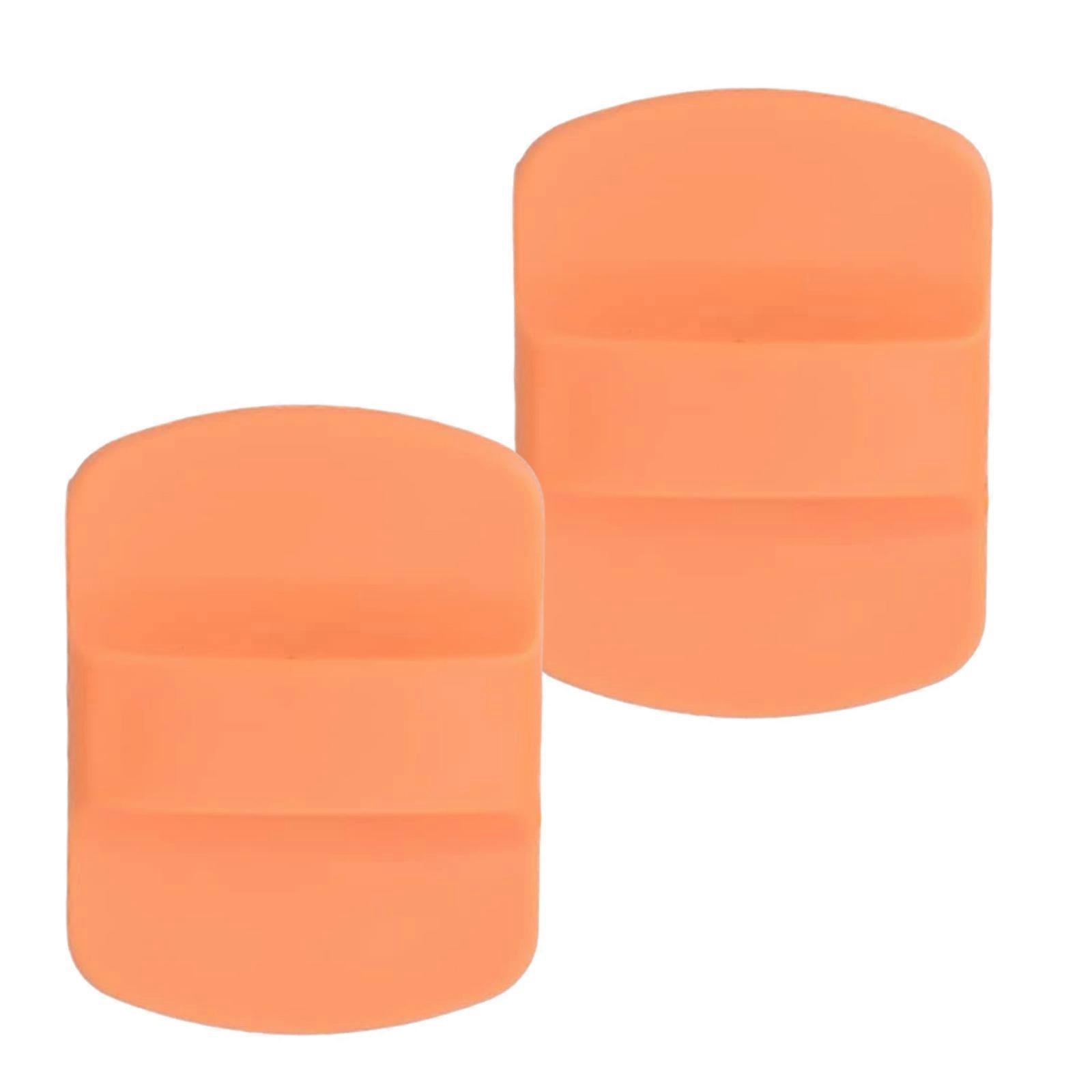 Pack of 2 Magnetic Lid Sliders Convenient Magnetic Slider Parts Lid Slider Push Block For Spill Proof Drinkware  orange color