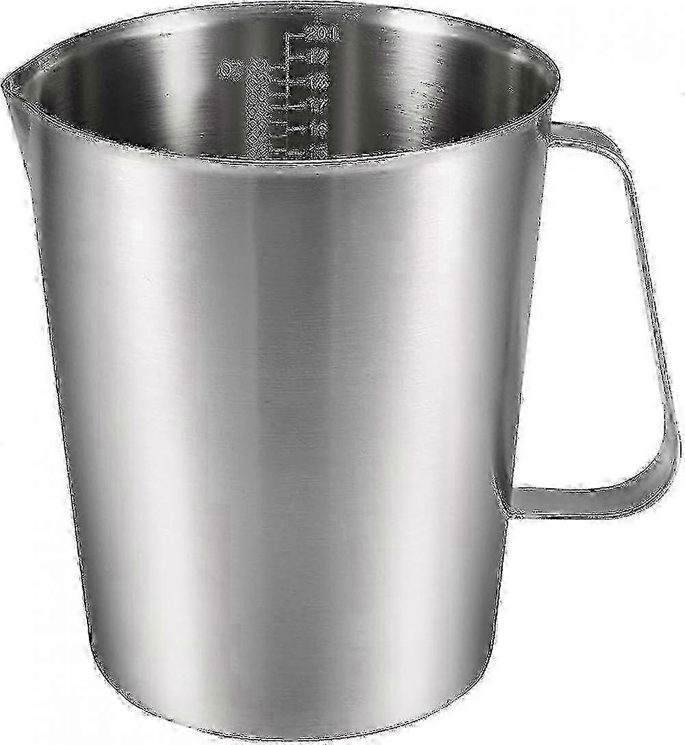 304 Stainless Steel 2000ml Beaker with Handle for Accurate Liquid Measuring