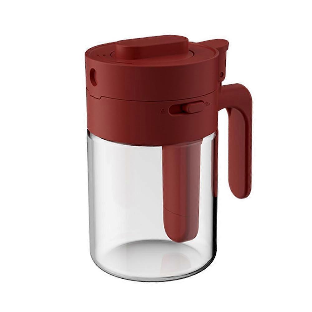 Spice Rack Organizer with Detachable Jars and Spoons, 2in1 Seasoning Holder, Wine Red