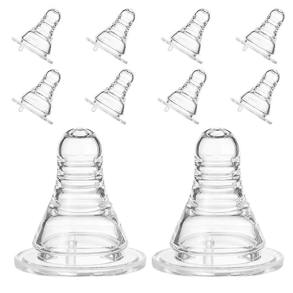 Drinking Game Beer Bottle Nipple Caps for Party Use 10Pcs Transparent Silicone