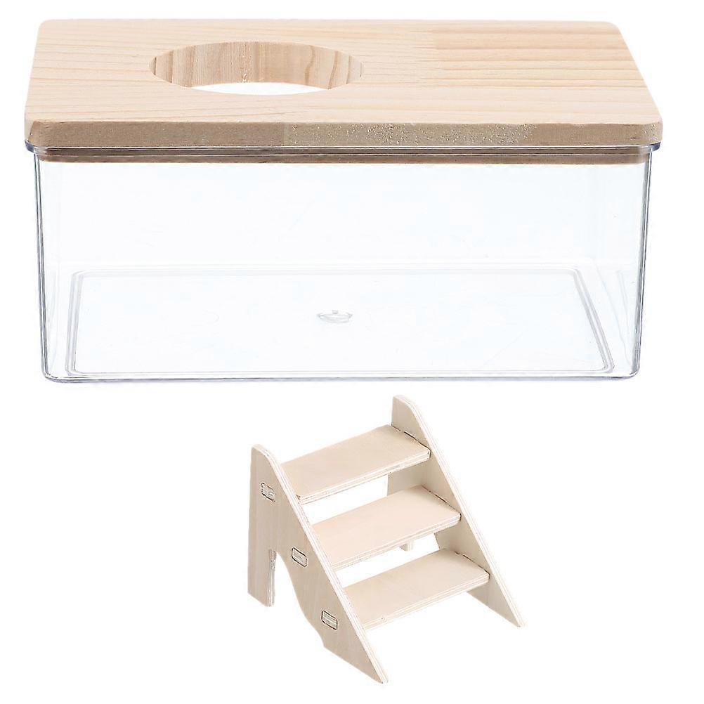 Durable Hamster Sand Bath Box Multifunctional Bathroom for Pets 1Set