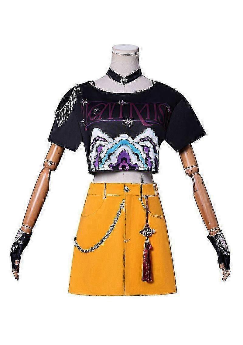 KPop Demon Hunters Mira تأثيري زي مجموعة هالوين حزب يتوهم اللباس للنساء