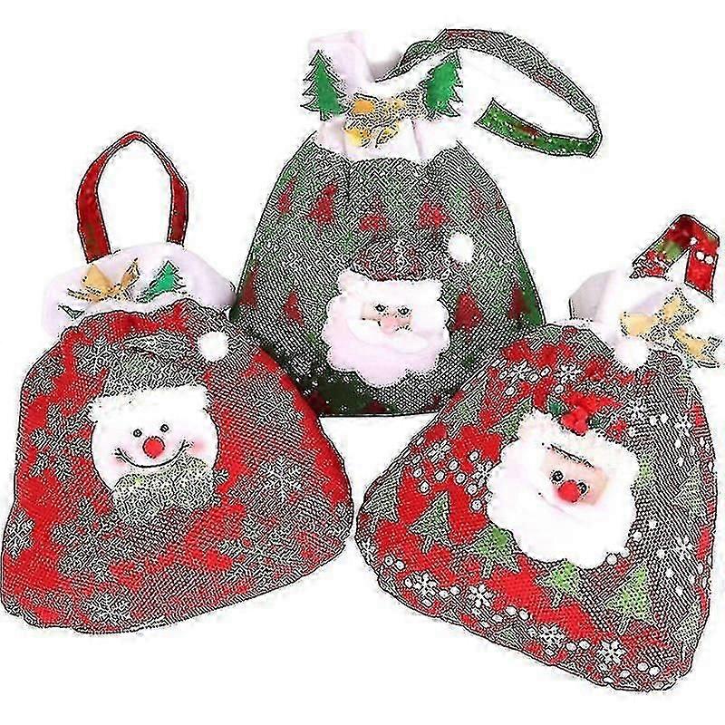 christmas gift bags drawstring festive holiday packaging