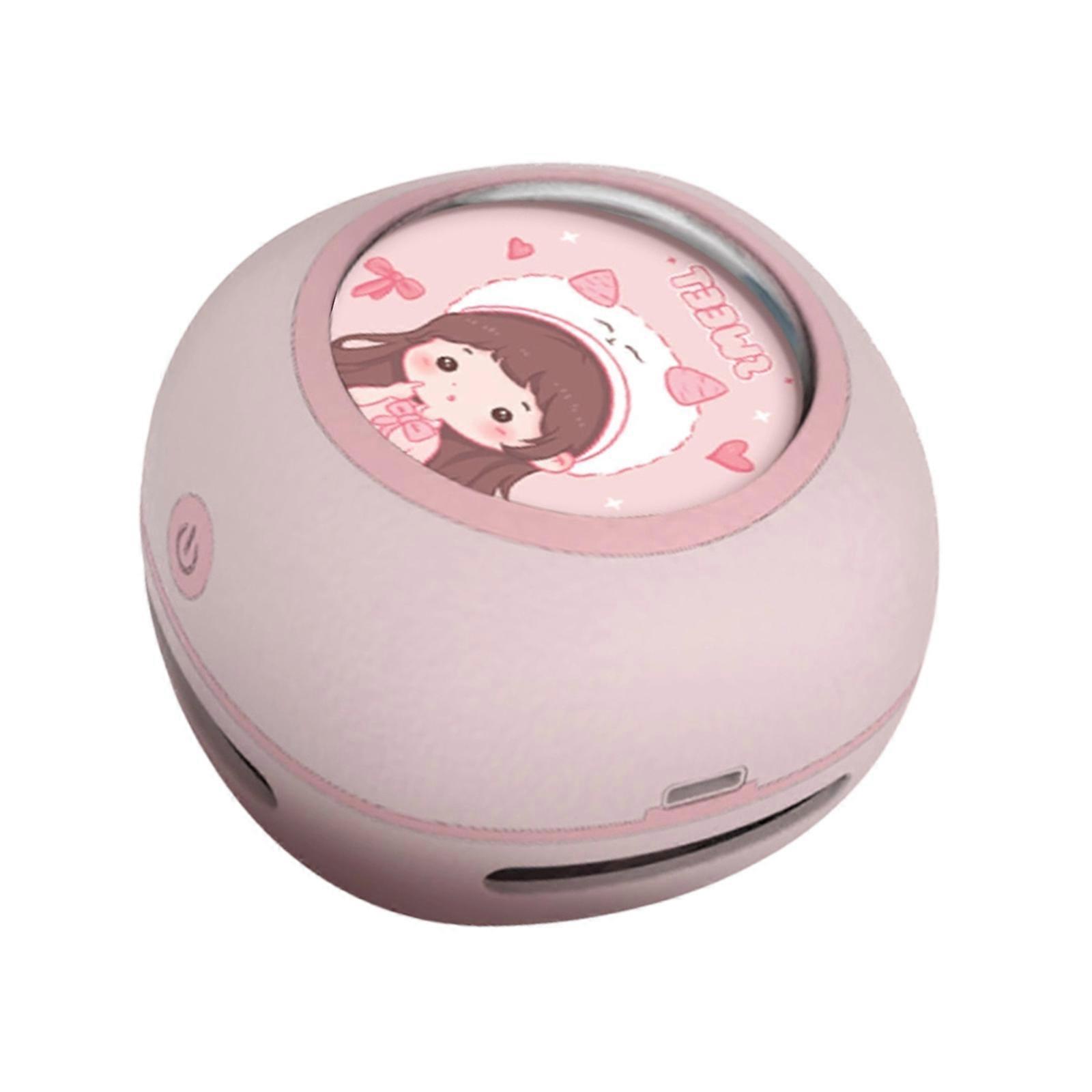 Cordless Desktop Vacuum Cleaner with Strong Suction Power for Keyboard Office Desk Student Study Room  pink