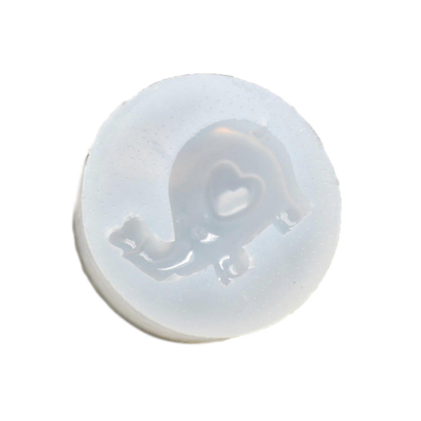 Durable Craft Molds Easy to Clean DIY Ornaments Moulds Elephant Shape Silicone Material Perfect for Handmade Crafts Multicolor