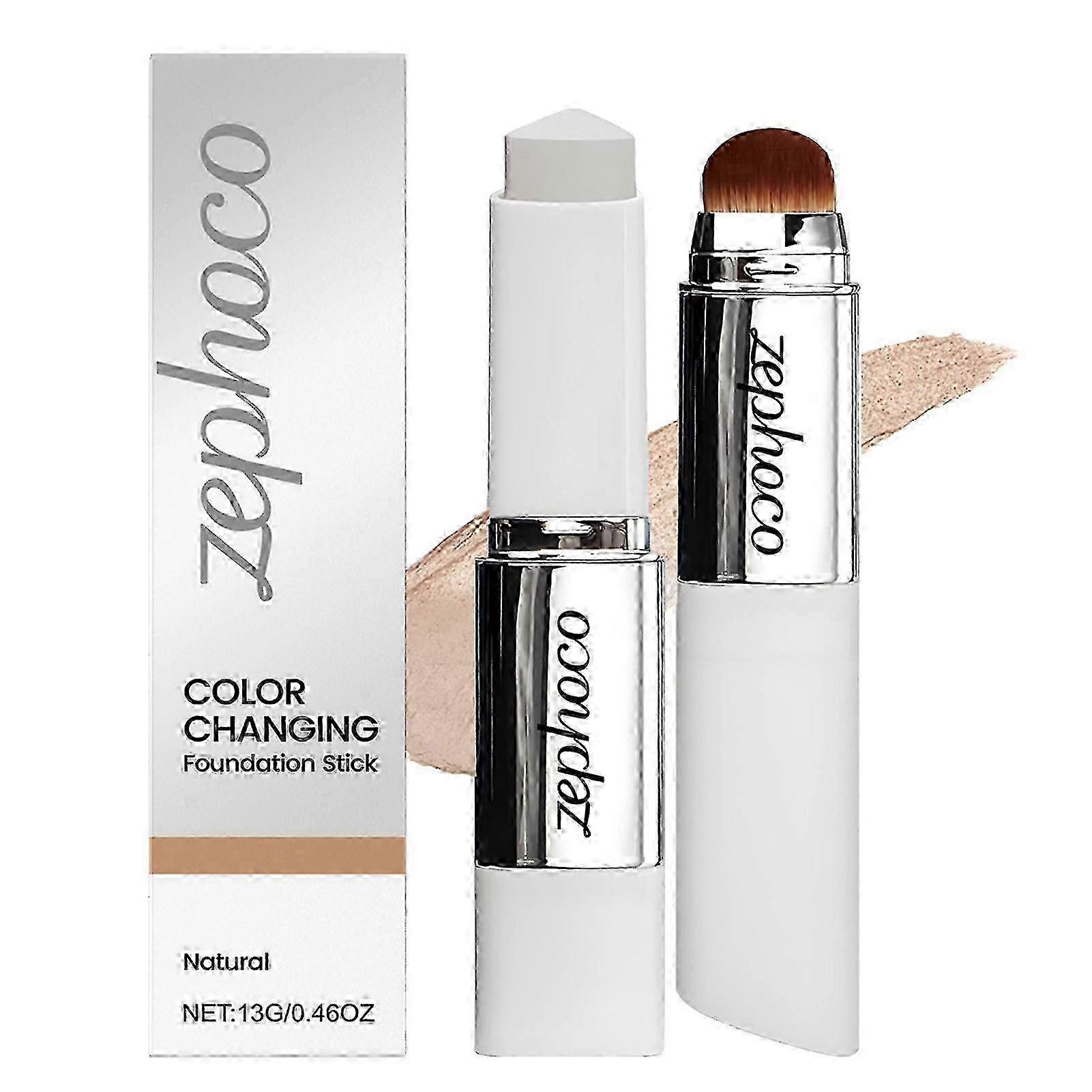 2 in 1 Color Changing Foundation-Stick, Medium to Full Coverage Dewy Finish Base Makeup, for Everyday Maskup_li