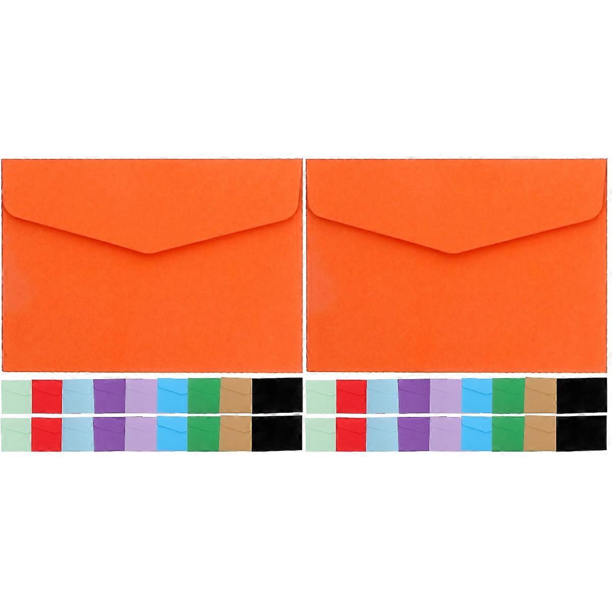 120 Pcs Colored Small Envelopes Empty Money Bag Colorful Cards Simplified Mailing