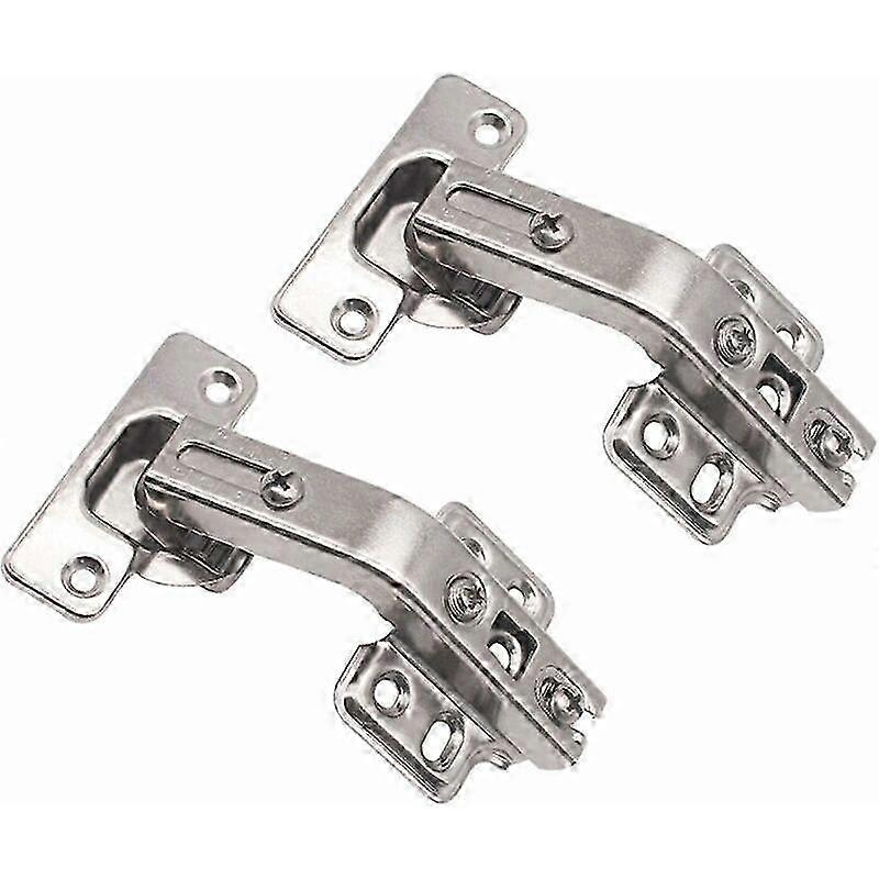 Cabinet door hinges for kitchen, 2 pieces folding 135 degree silver