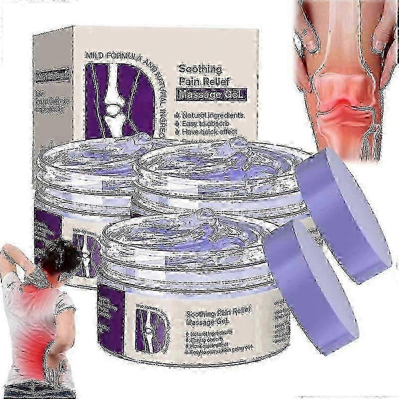 3 قطع جل آلام المفاصل جل الأرجواني لأنشطة المفاصل في جميع أنحاء الجسم ، وتهدئة الركبتين ، وأسفل الظهر ، والرقبة ، واليدين والقدمين