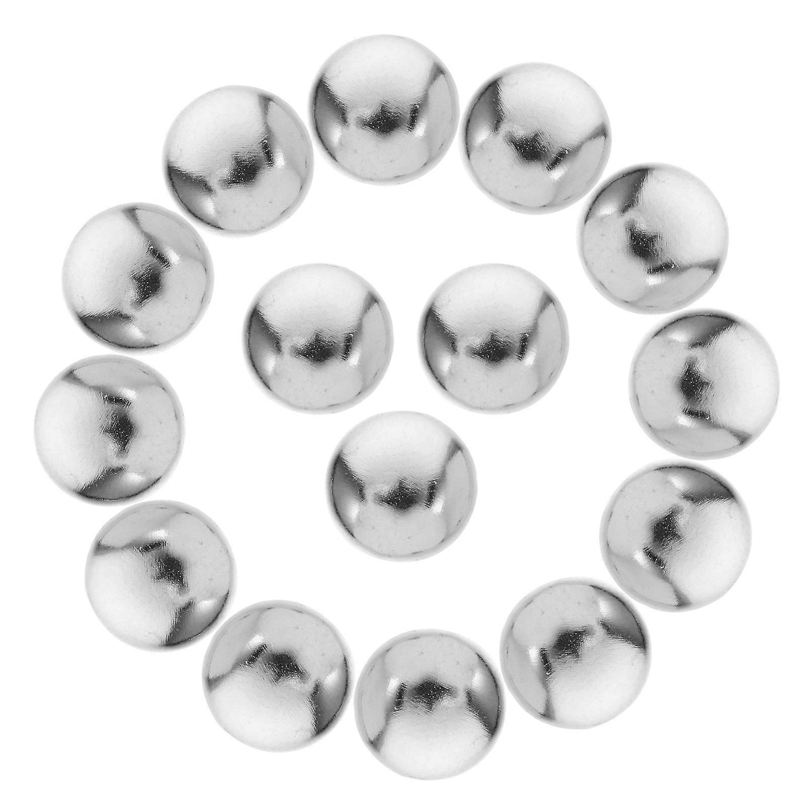 Silver Round Dome Rivets for Clothing with 100Pcs Alloy DIY Studs