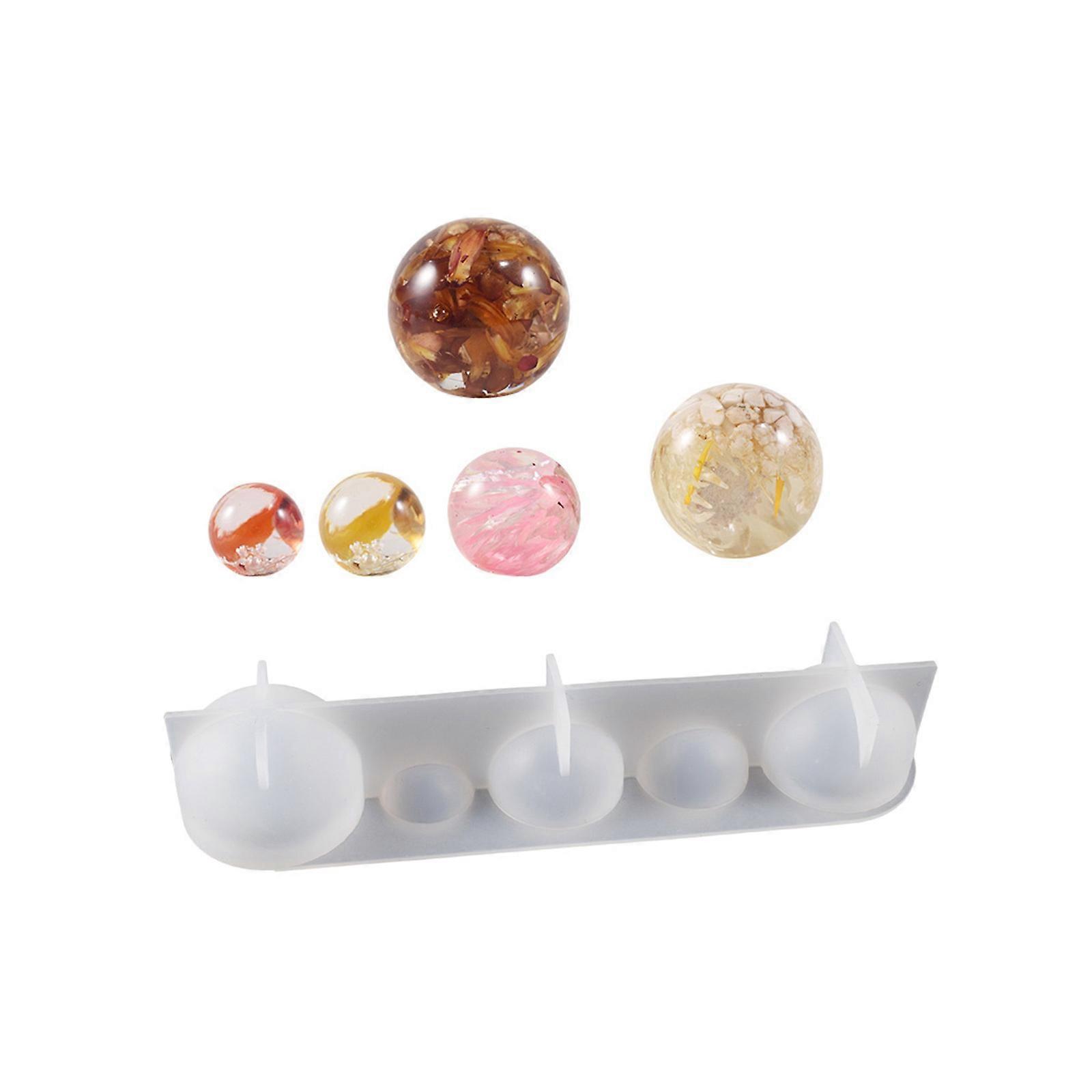 Artistic Craft Silicone Sphere Molds Multi Size Round Sphere Silicone Molds for Resin Crafts and Home Decors Projects Multicolor