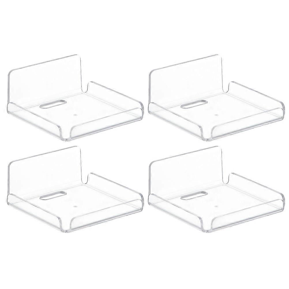 1 Set of Small Floating Shelf Wall Router Storage Bracket Baby Monitor Holder Rack