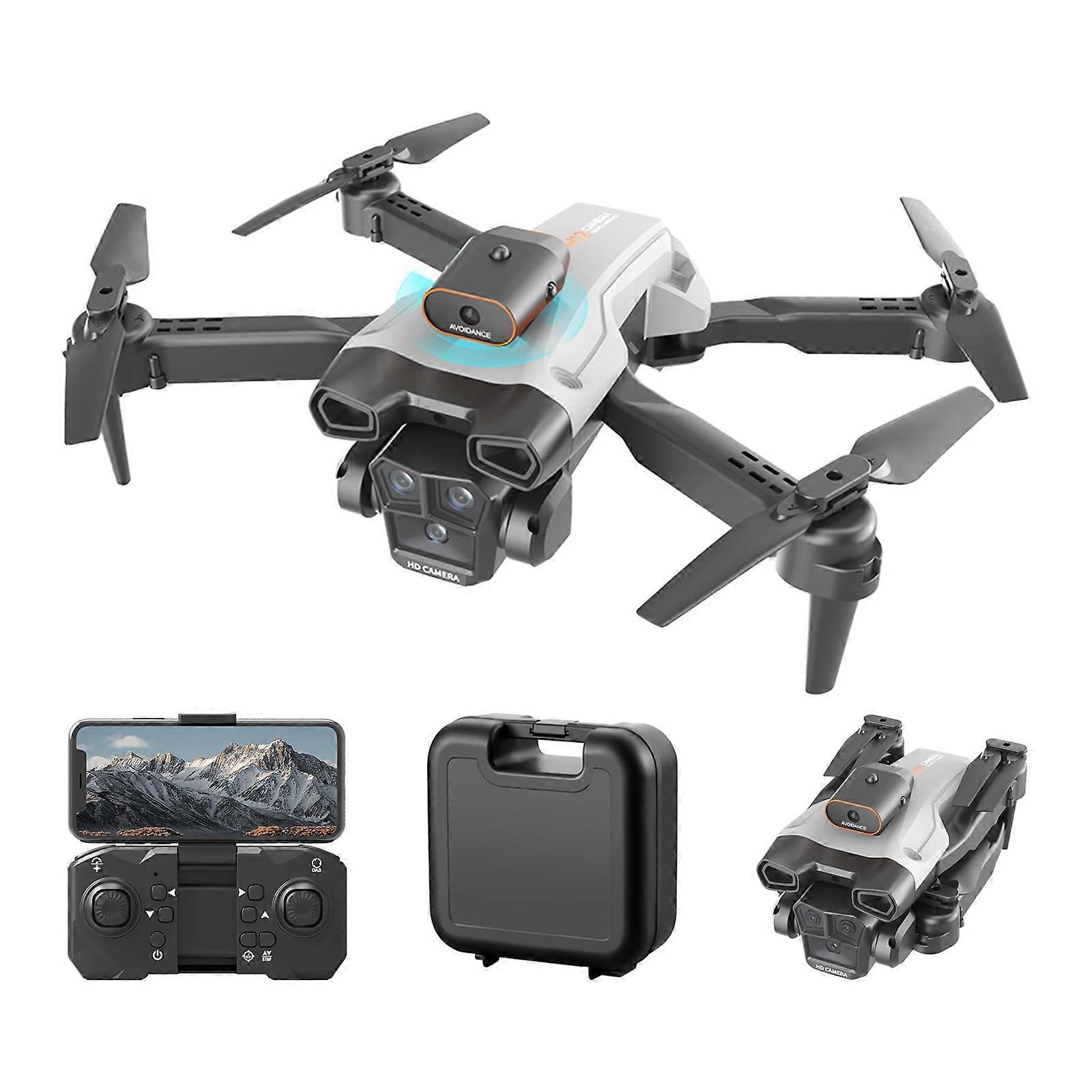 Kayannuo FPV Drone with 1080P Dual Camera, WiFi RC Quadcopter with Headless Mode, Follow Me, Altitude Hold - Compatible with iPhone, Android.