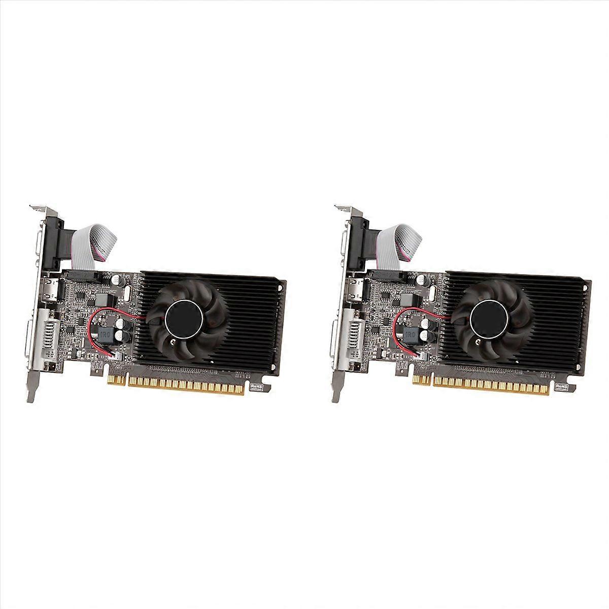 2X GT610 1GB DDR3 Graphics Card 810 MHz 1800 MHz 64 Bit 40 Nm VGA+HD+DVI Video Card