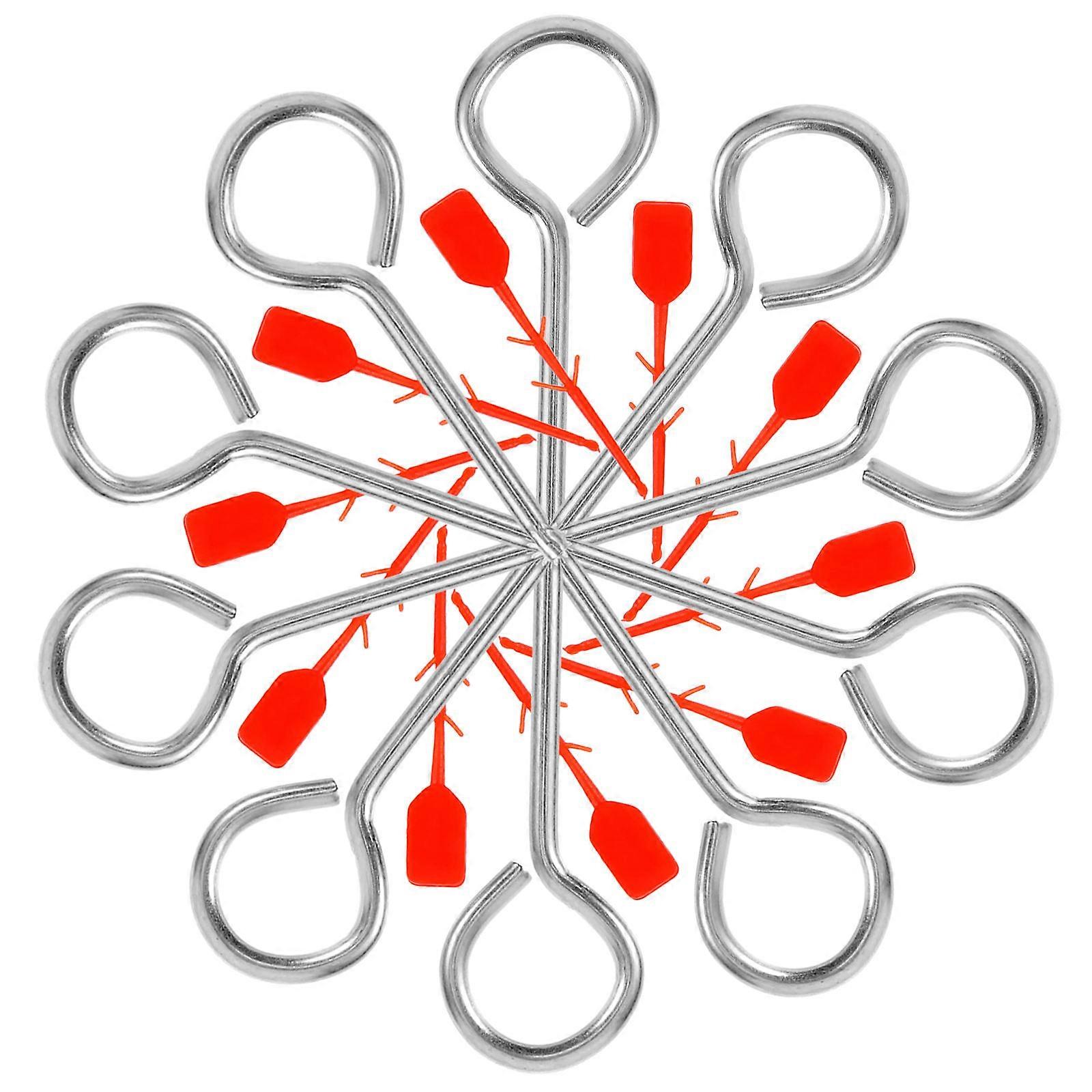 Fire Extinguisher Lock Pins Metal Pull Pins for Fire Equipment 10Pcs Set