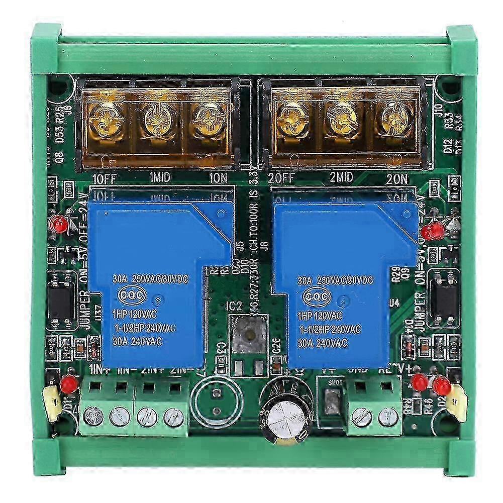 Relay Module 24V 2 Channel 30A High Power Large Current PLC Module for Relay Board
