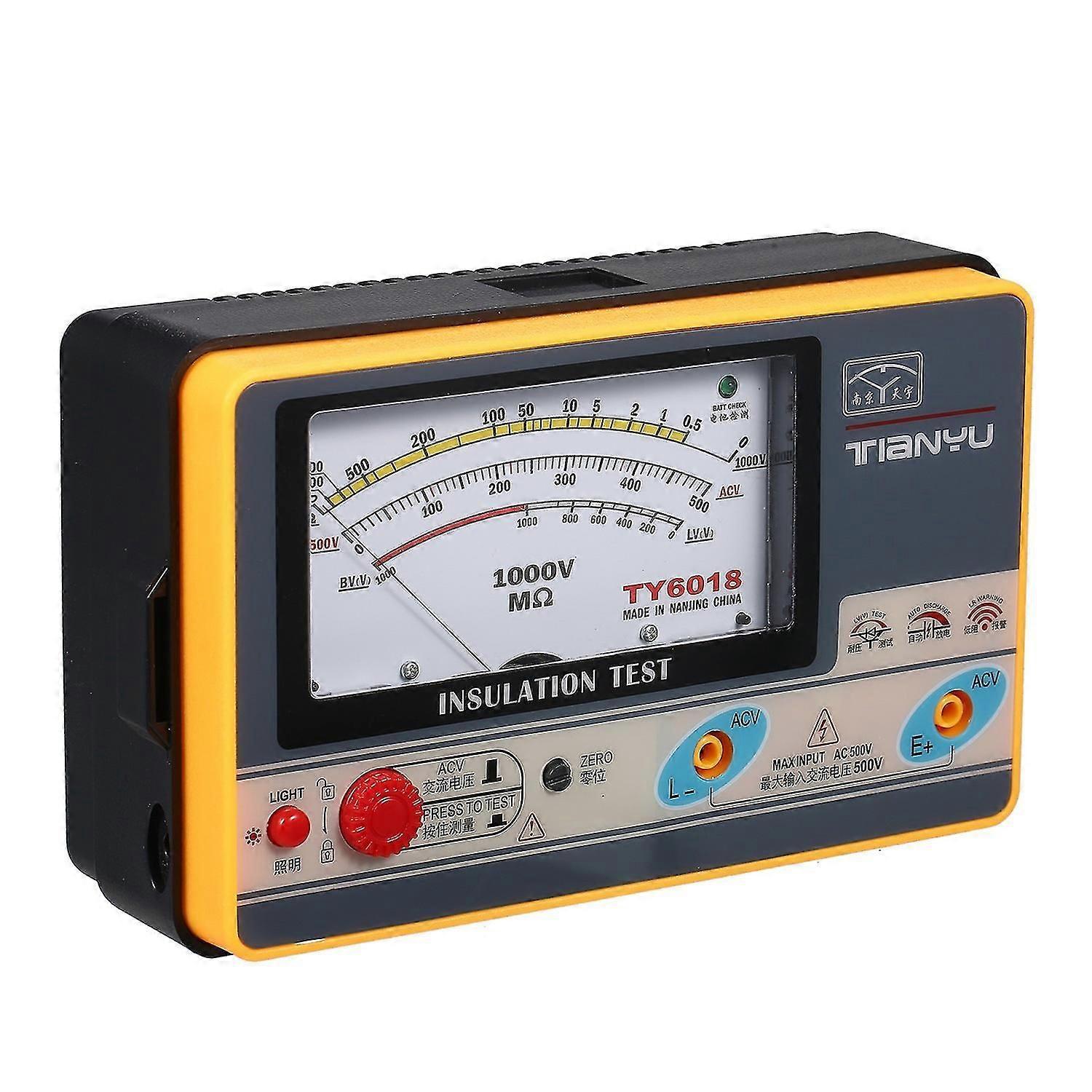 Digital Ohmmeter Megger Håndholdt Isolationstester 0-2000M 1000V