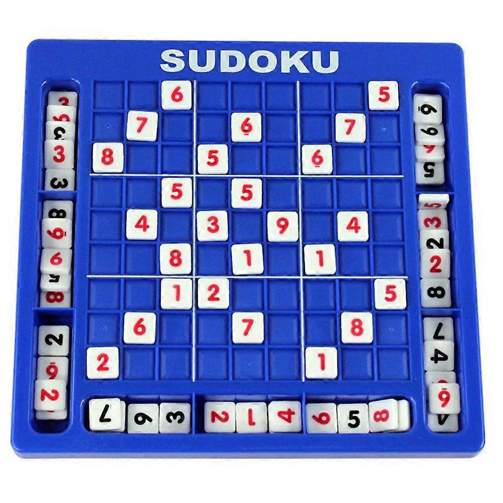 Sudoku Game Kids Playing Board Game Puzzle Table Toy Blue