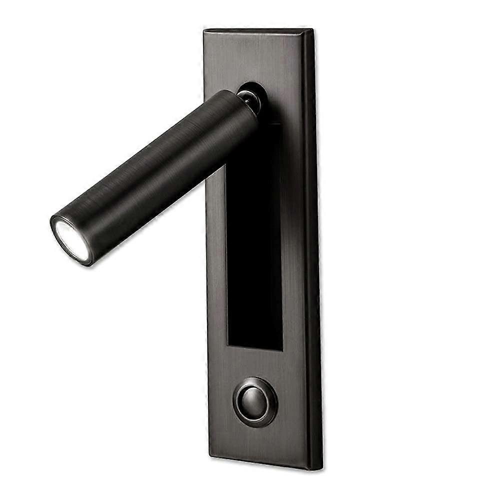 LED Wall Reading Light 3W EyeFriendly Rotatable Bedside Lamp with Switch Modern Flush Mount