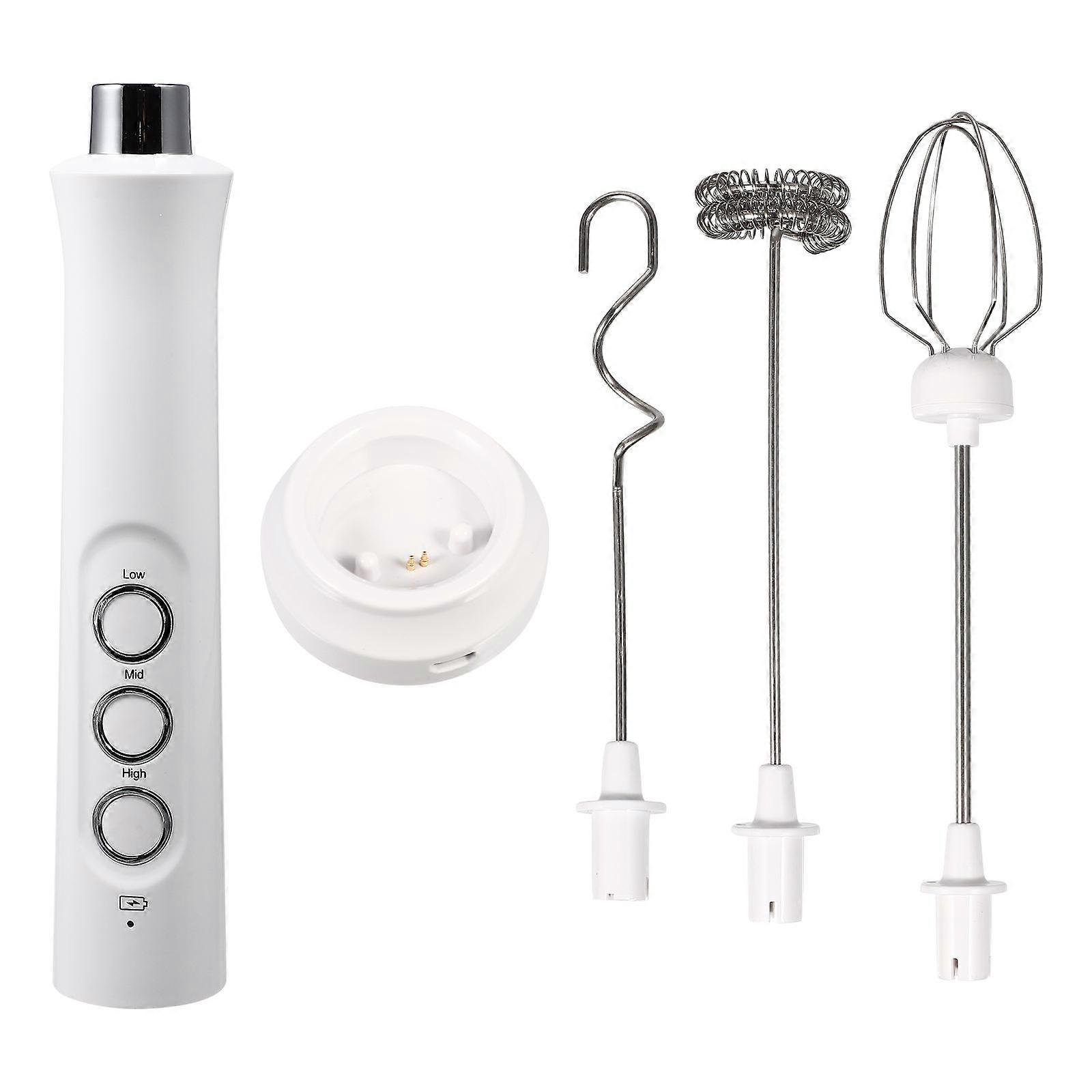 1 Set Wireless Electric Hand Mixer Handheld Egg Beater Baking Tool