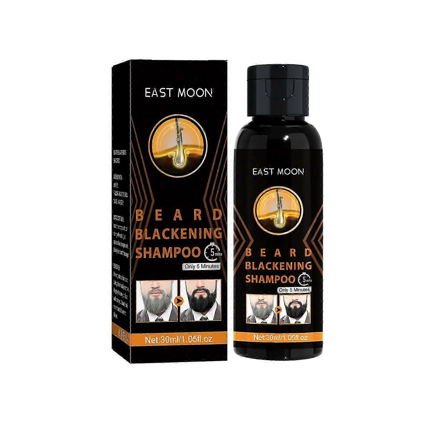 White to black shampoo contains glycerin and ginger root extract
