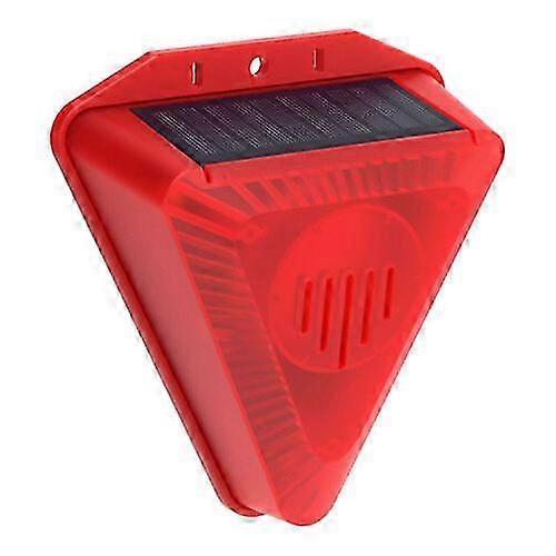 Solar-Powered Wireless Alarm Light with LED Strobe for Outdoor Protection