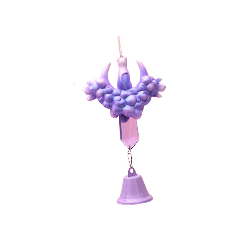 Wind Chime Hanger Cat Shape Window Decor Blue Decorative Sound Producing 1Pack