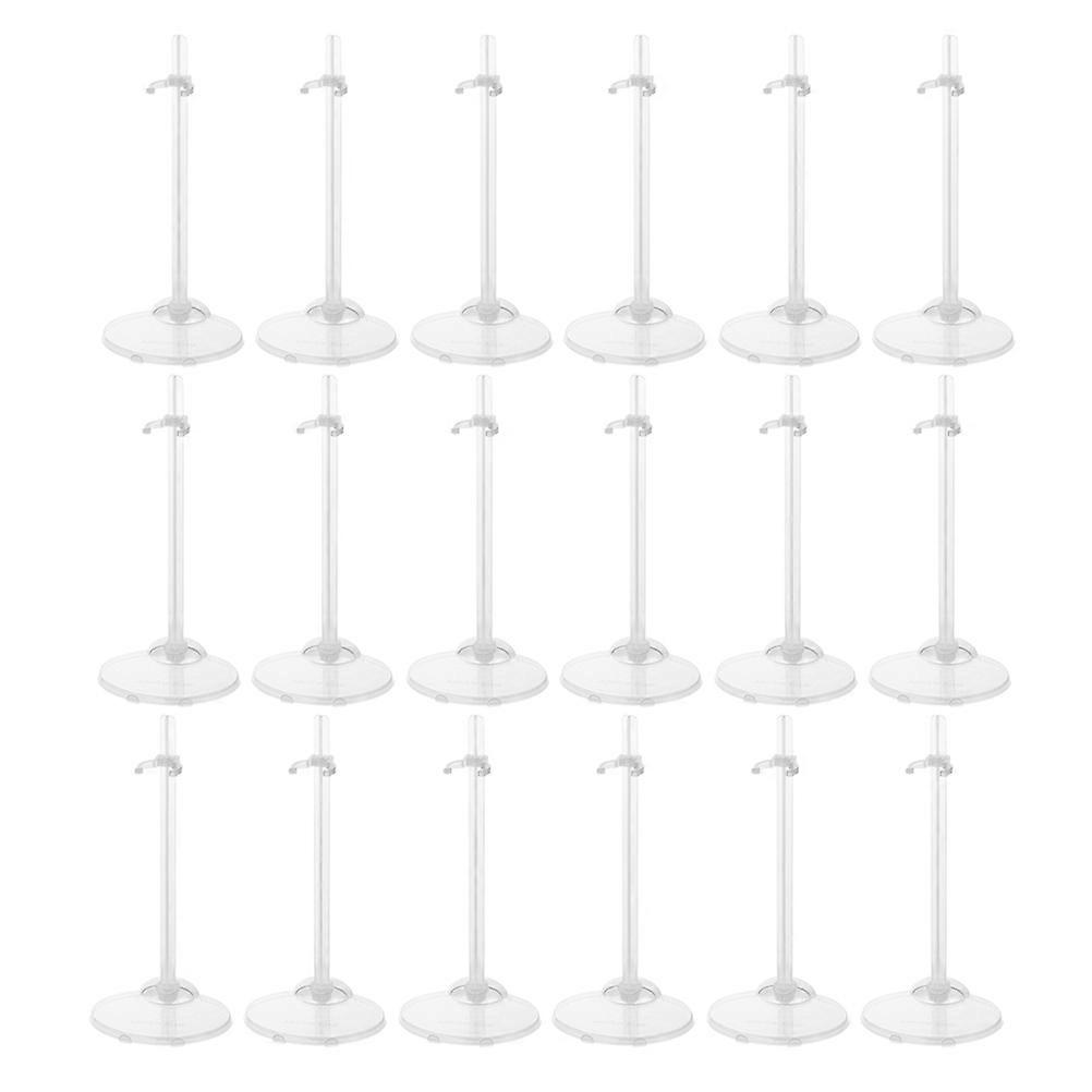 Doll Stands Display for Stable Doll Support 24Pcs Transparent Plastic Stand