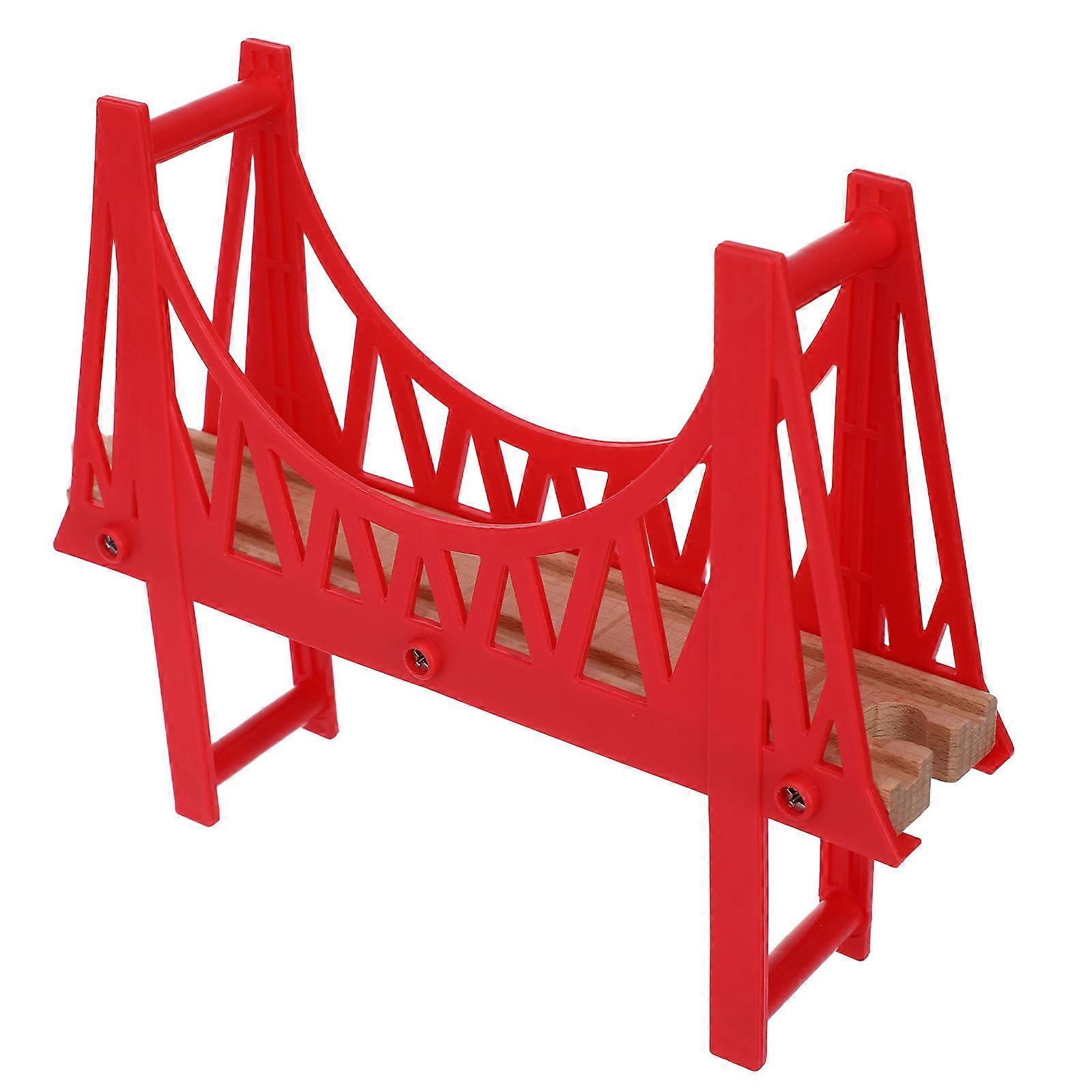 Wooden Train Track Bridge Accessories for Imaginative Play Model