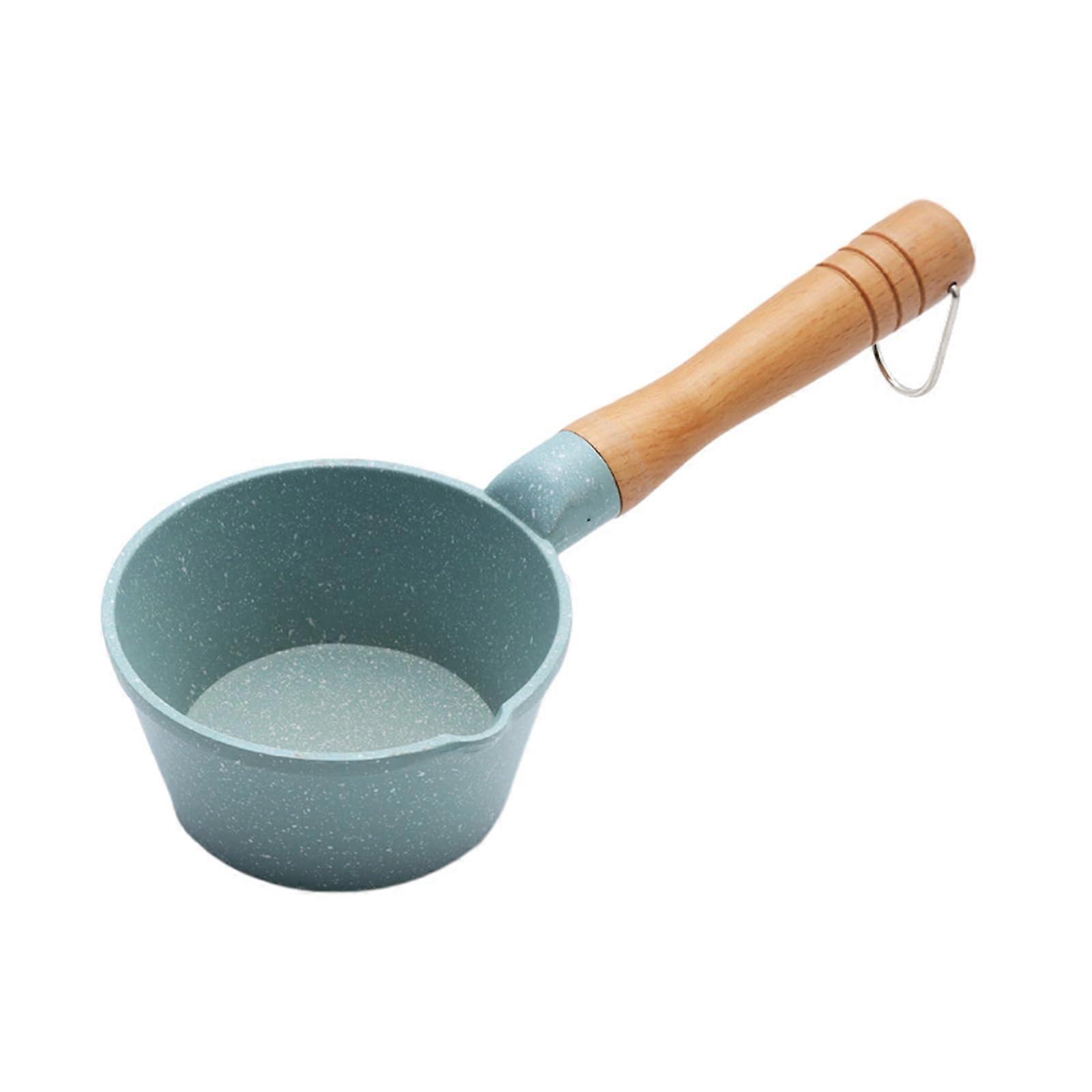 Non Stick Frying Pan Flat Bottom Wok Maifan Stone Omelet Pan for Induction and All Stoves Green