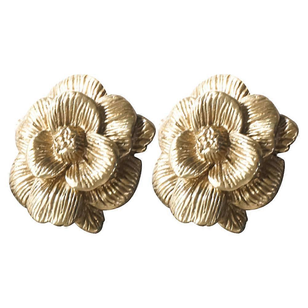 Golden Copper Drawer Knobs for Decor Beauty Strong Construction Lightweight Design 2 Pieces