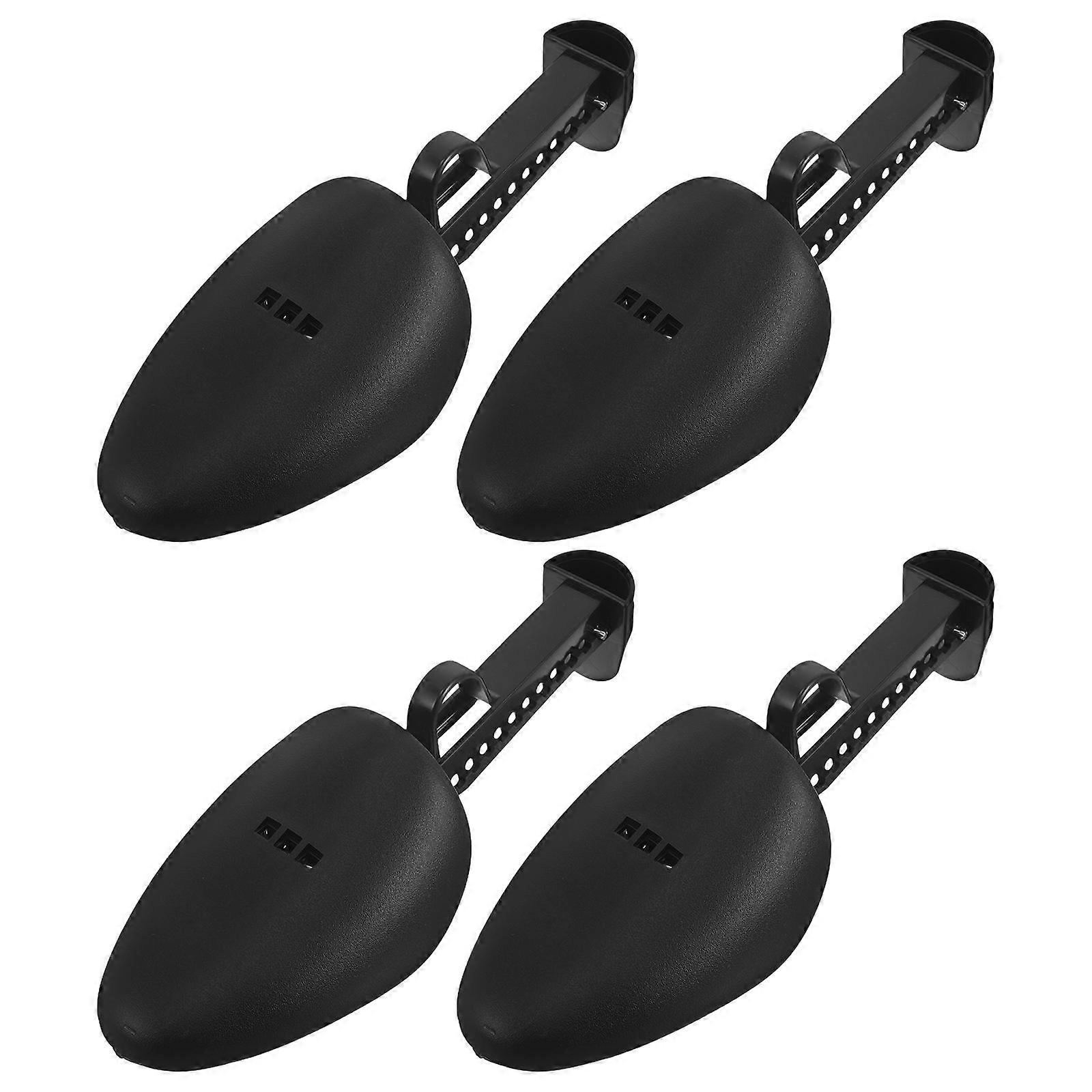 Shoe Tree Men Boot Stretcher Inserts for Shoe Shaping 2Pairs Black Plastic