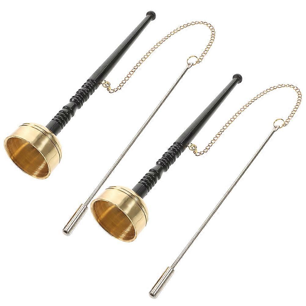 Buddha Instrument Hand Ring for Ritual Prayers 6Pcs Set Black