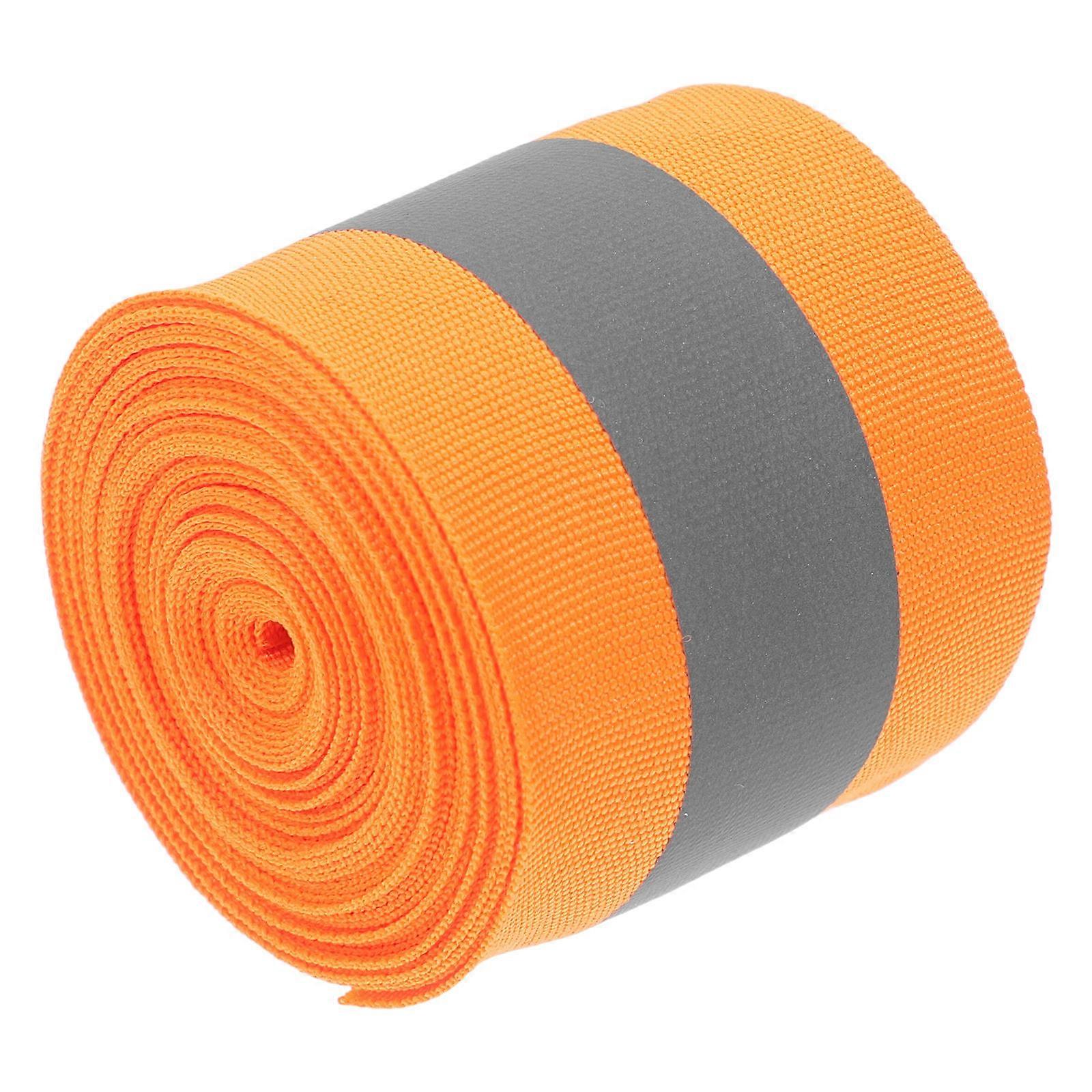 High Visibility Fluorescent Reflective Tape for Safety in Orange Color Roll