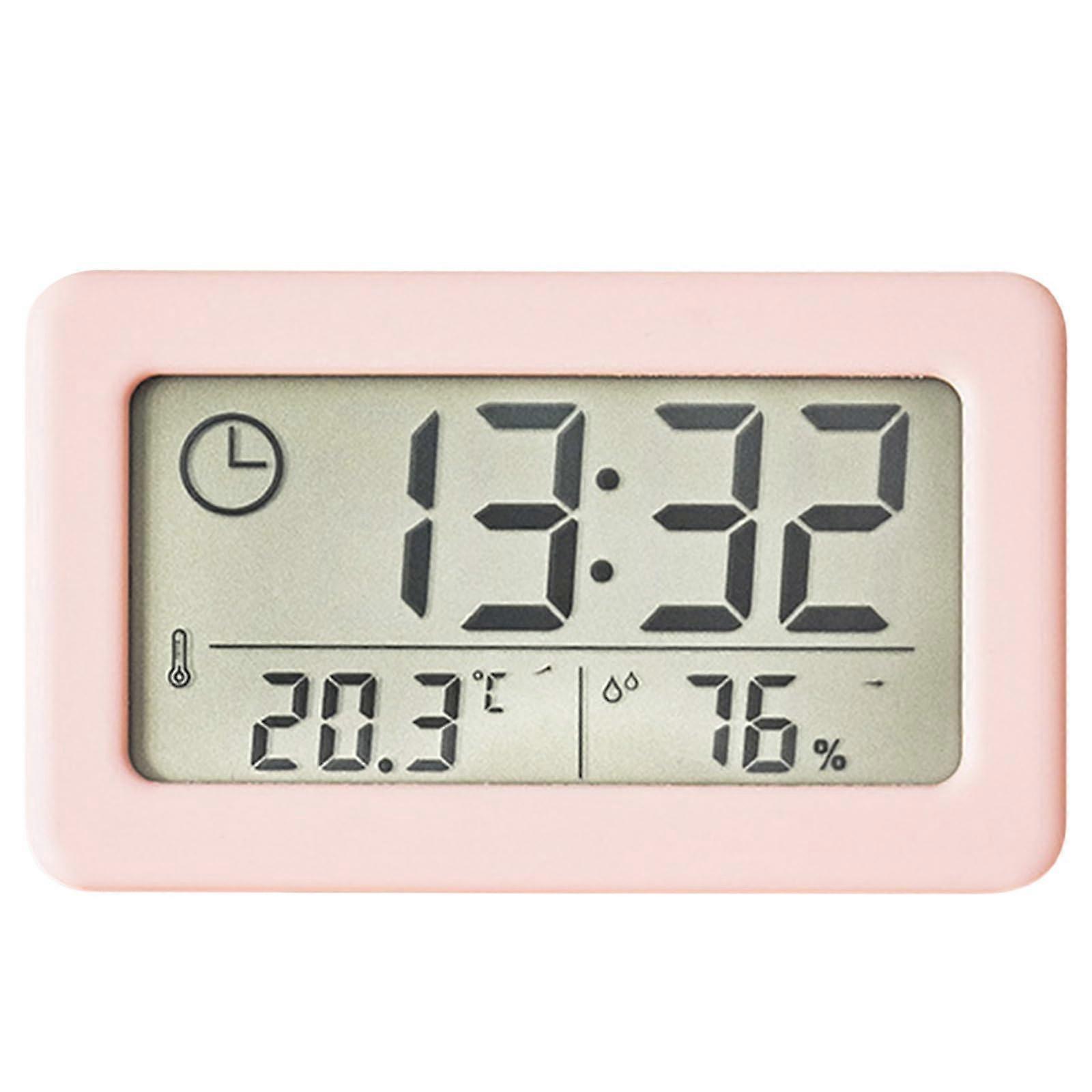 Digital Temperature and Humidity Clock with Large LCD Display for Home Office Climate Monitoring