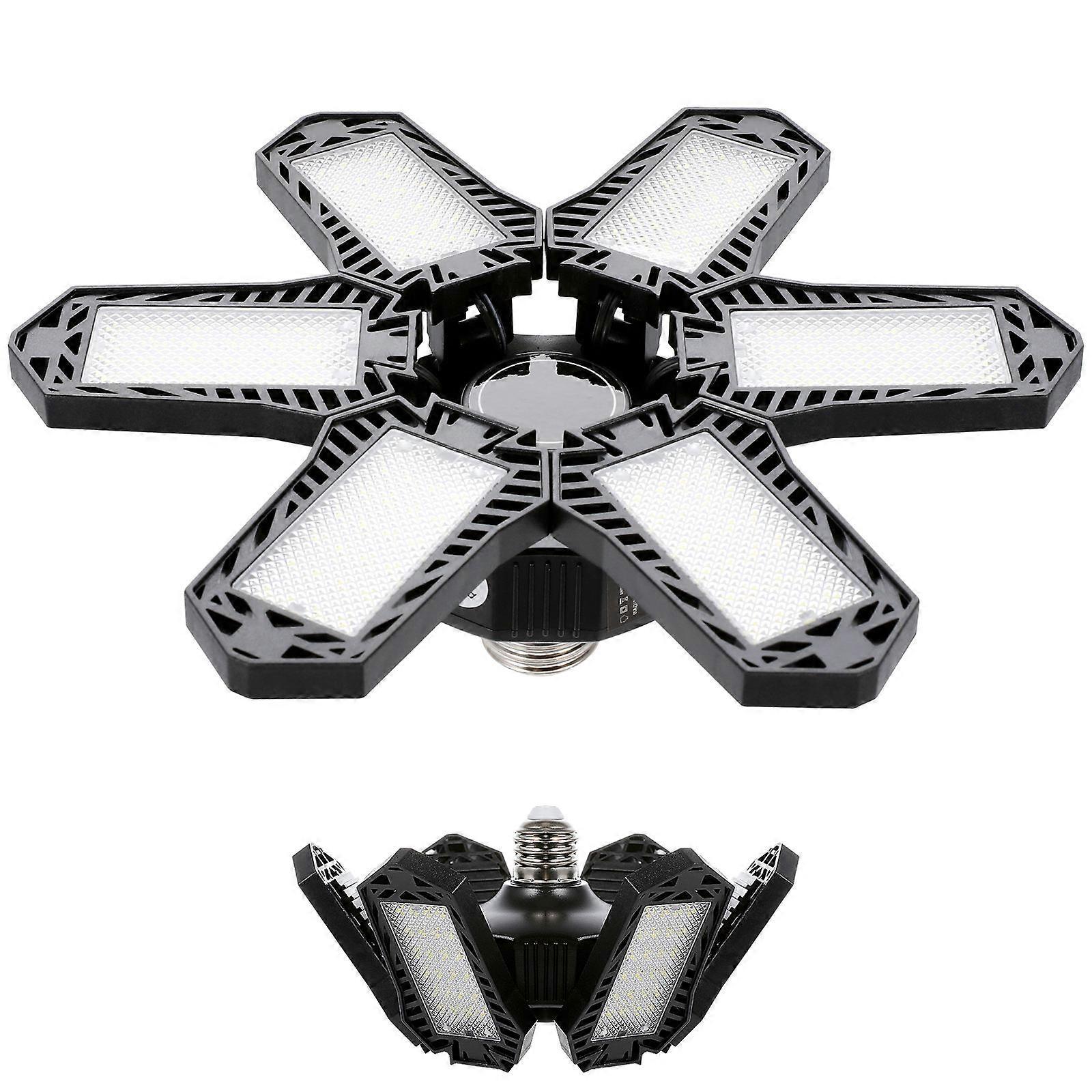 LED Garage Ceiling Light Garage Light Six Transformable Panels 1 Piece