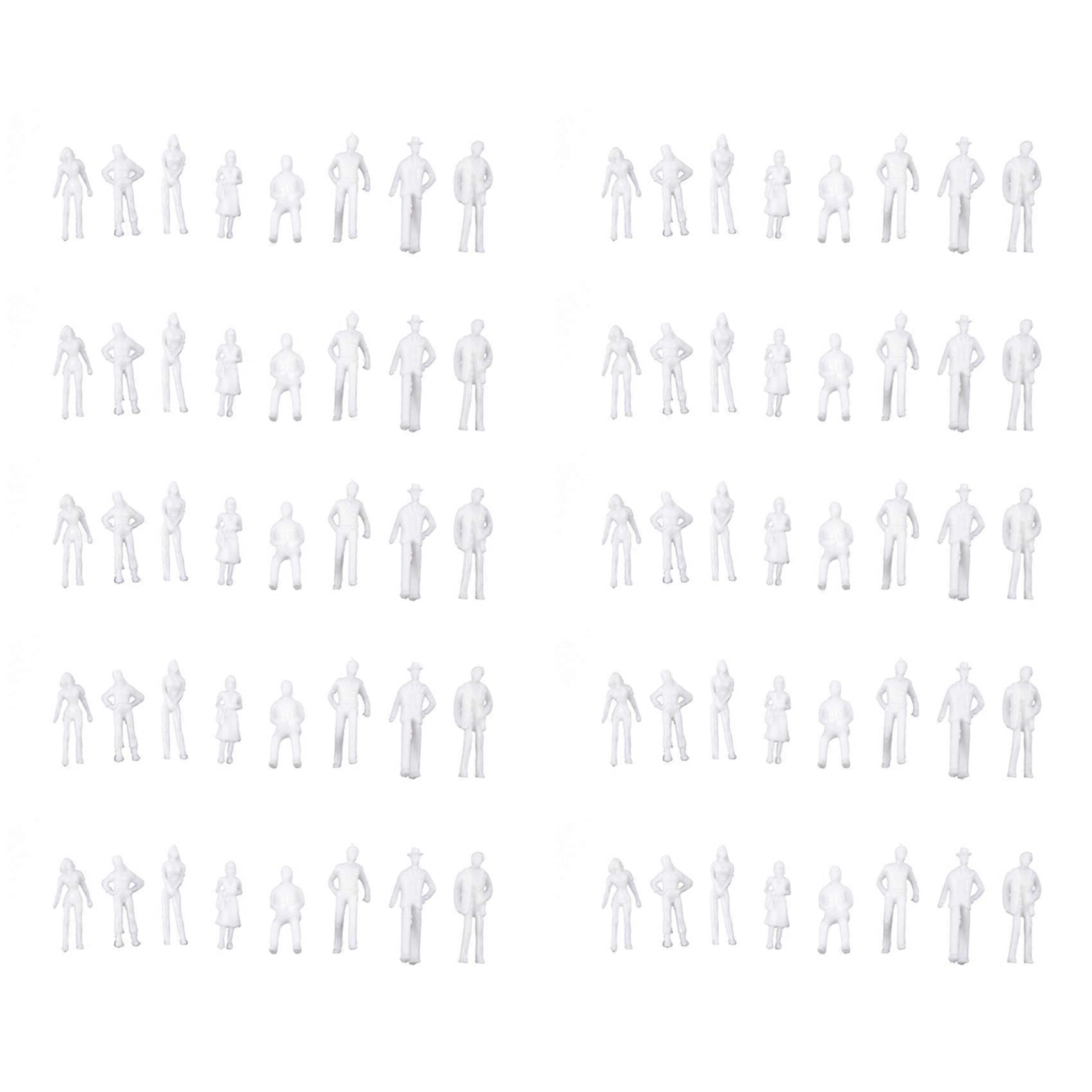 1000PCS Figures 1: 75 Scaled Models Train Building People for Layout