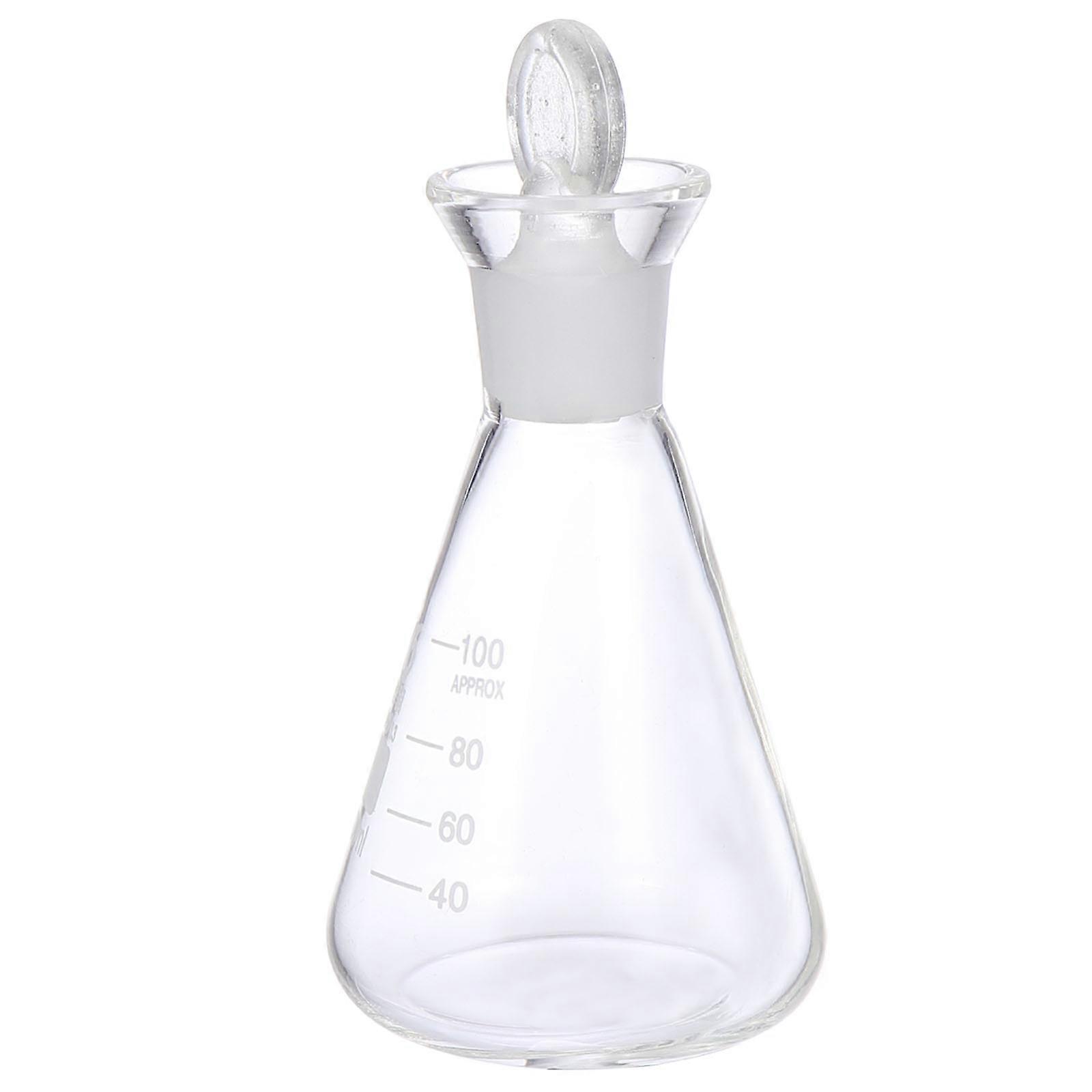 Glass Flask for Storage Use 1Pcs Transparent Conical Flask Laboratory Supply