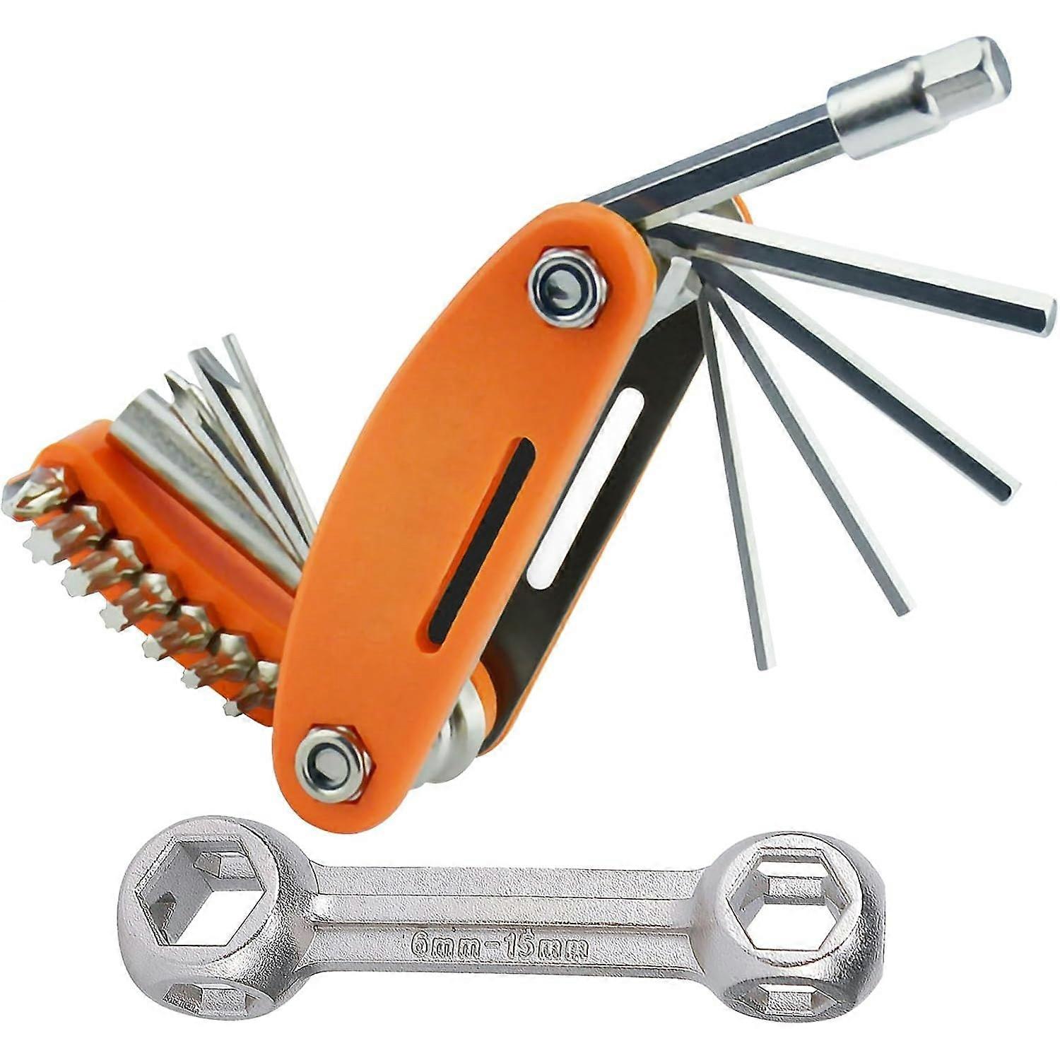 Mountain Bike 20 In 1 Multifunctional Maintenance Tool/Internal And External Hexagonal Screwdriver Wrench Set Riding Equipment（Y1496）