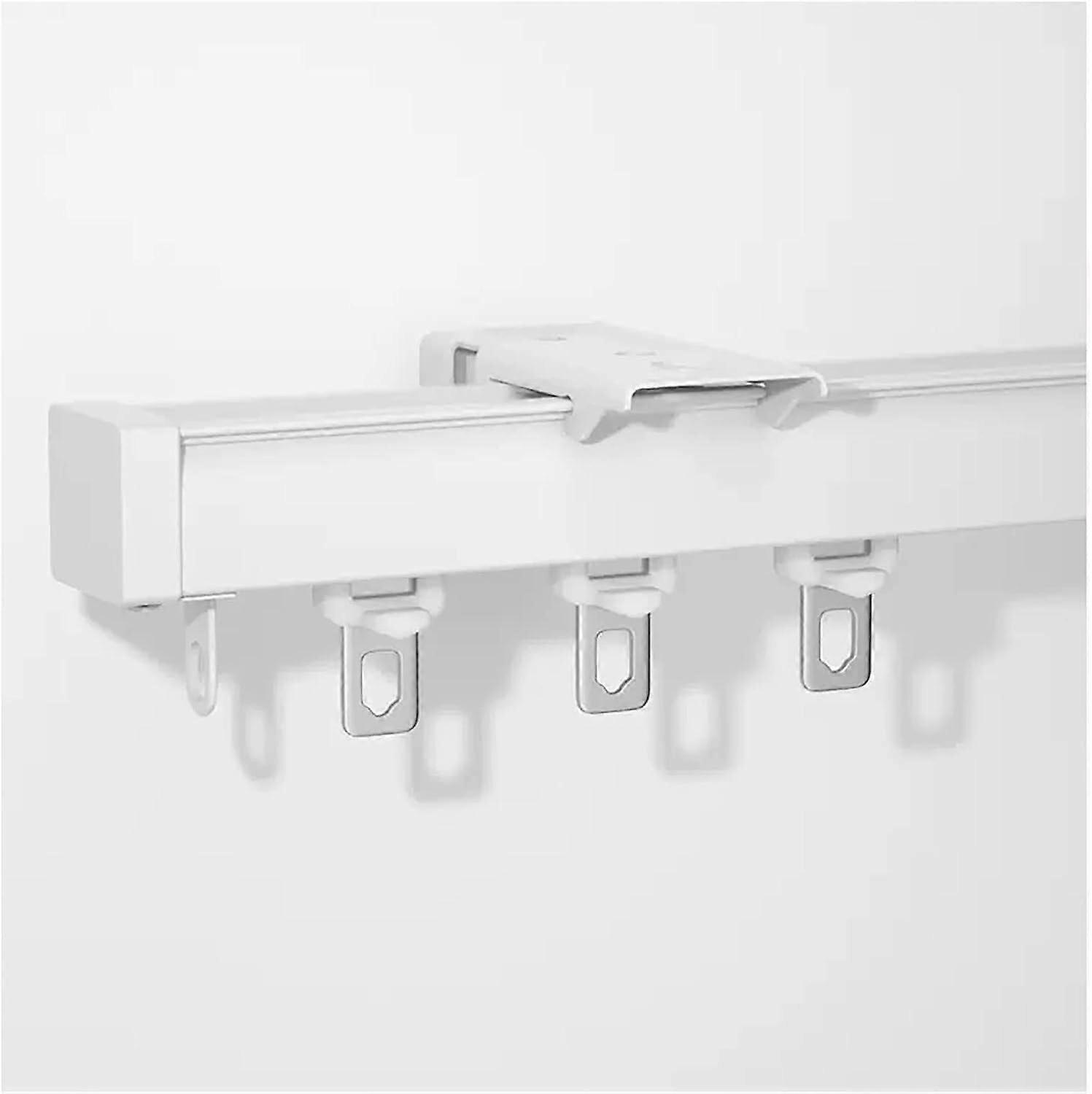 Ceiling Mount Heavy Duty Curtain Track, Quiet Glide Aluminum Rail for Bay Window, 9m White