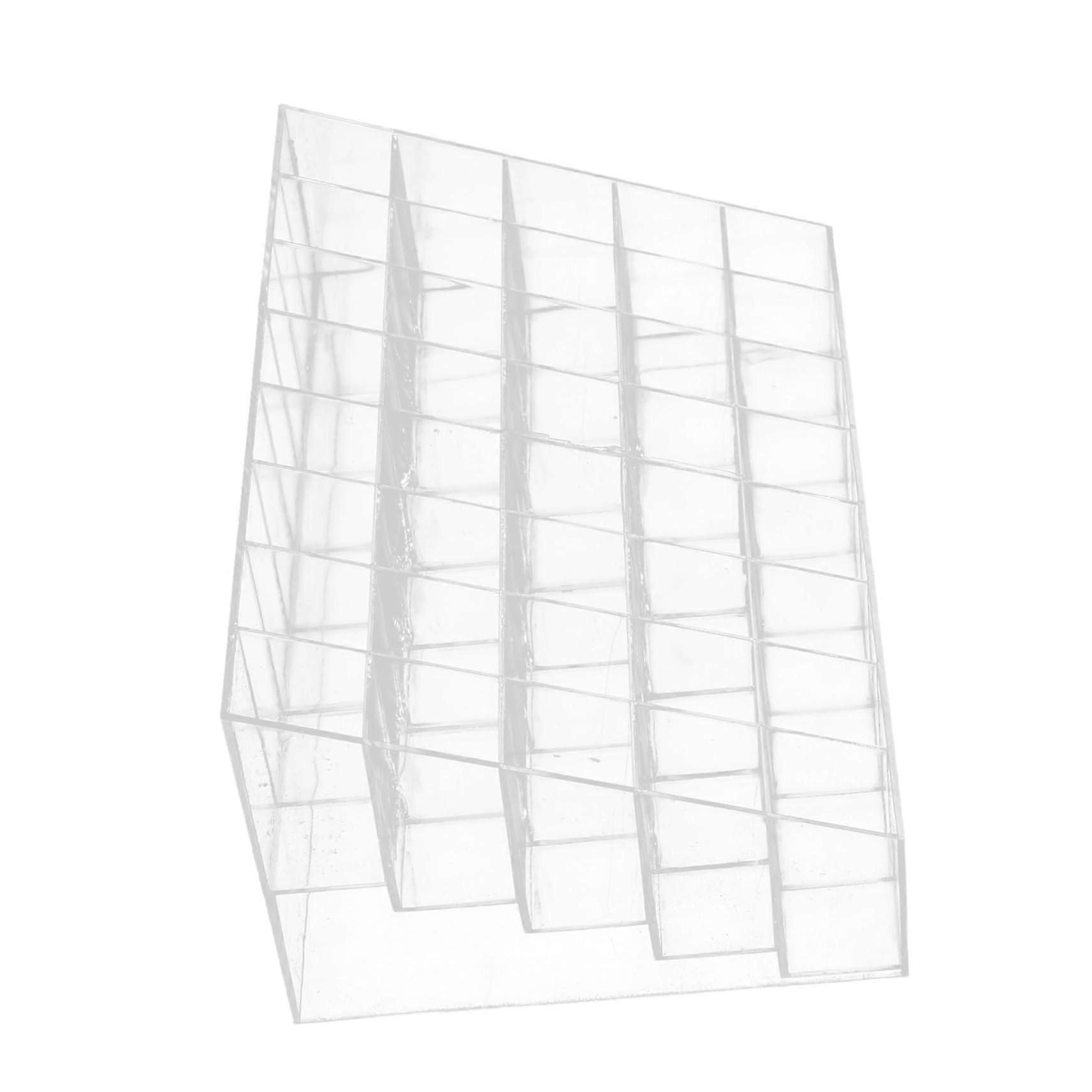 2pcs MultiGrid Lipstick Organizer Set for Desktop Makeup Storage and Dressing Table