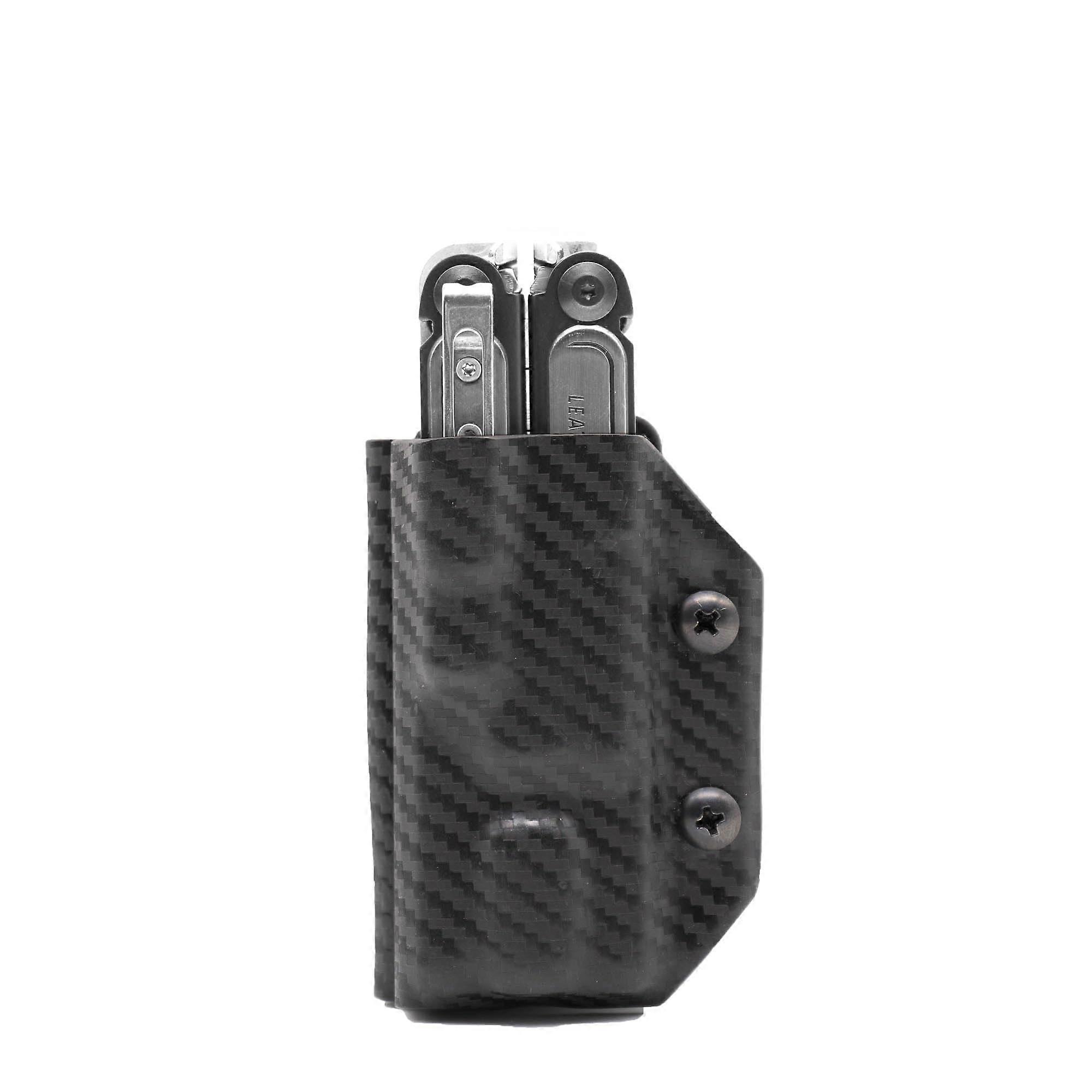 Kydex Sheath Carbon Fiber Black with Precision Locking Fit and Belt Clip for Leatherman Arc