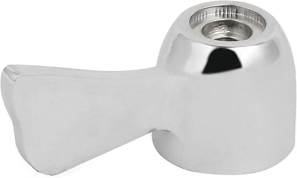 Durable Zinc Alloy Faucet Handle Replacement Universal Fit with Screw Cap Silver Tone