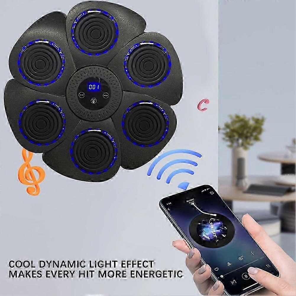 Smart Music Boxing Trainer con guantoni da boxe, borsa da boxe da parete interattiva per adulti, adolescenti
