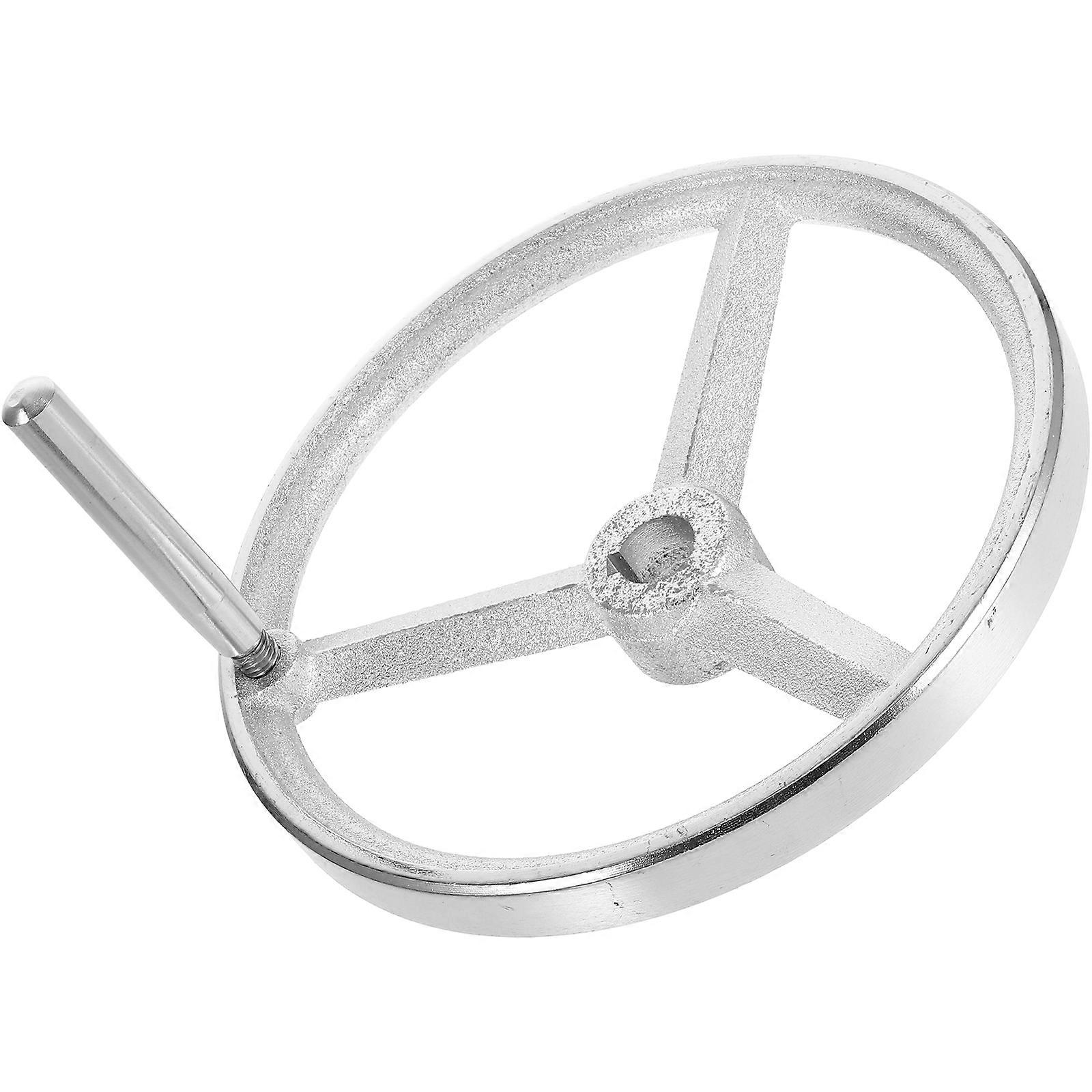 Silver Milling Machine Handwheel for Replace 1Set Round Handle with Grip